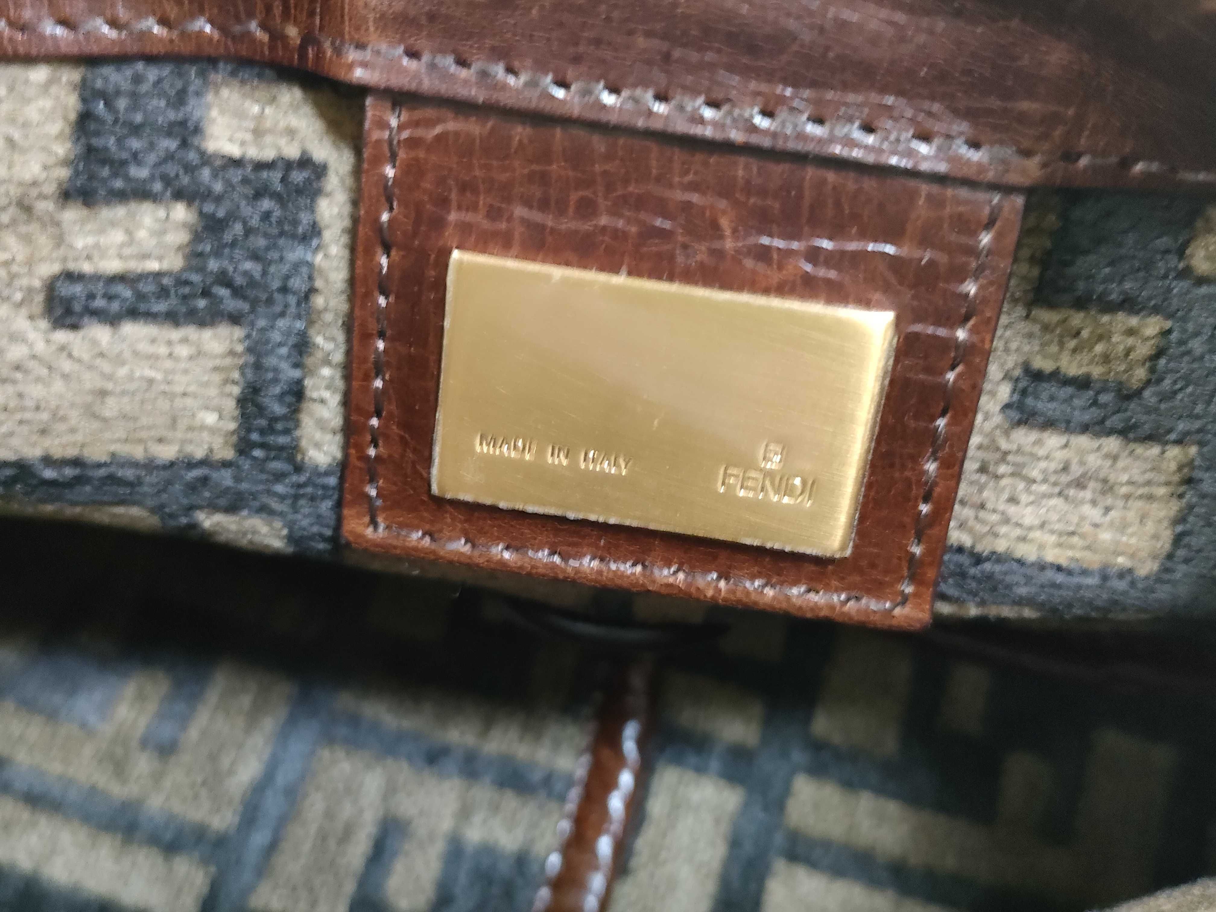 Mamma Fendi Handbag Mamma Bucket Zucca Tag Bag Handbag — view 9