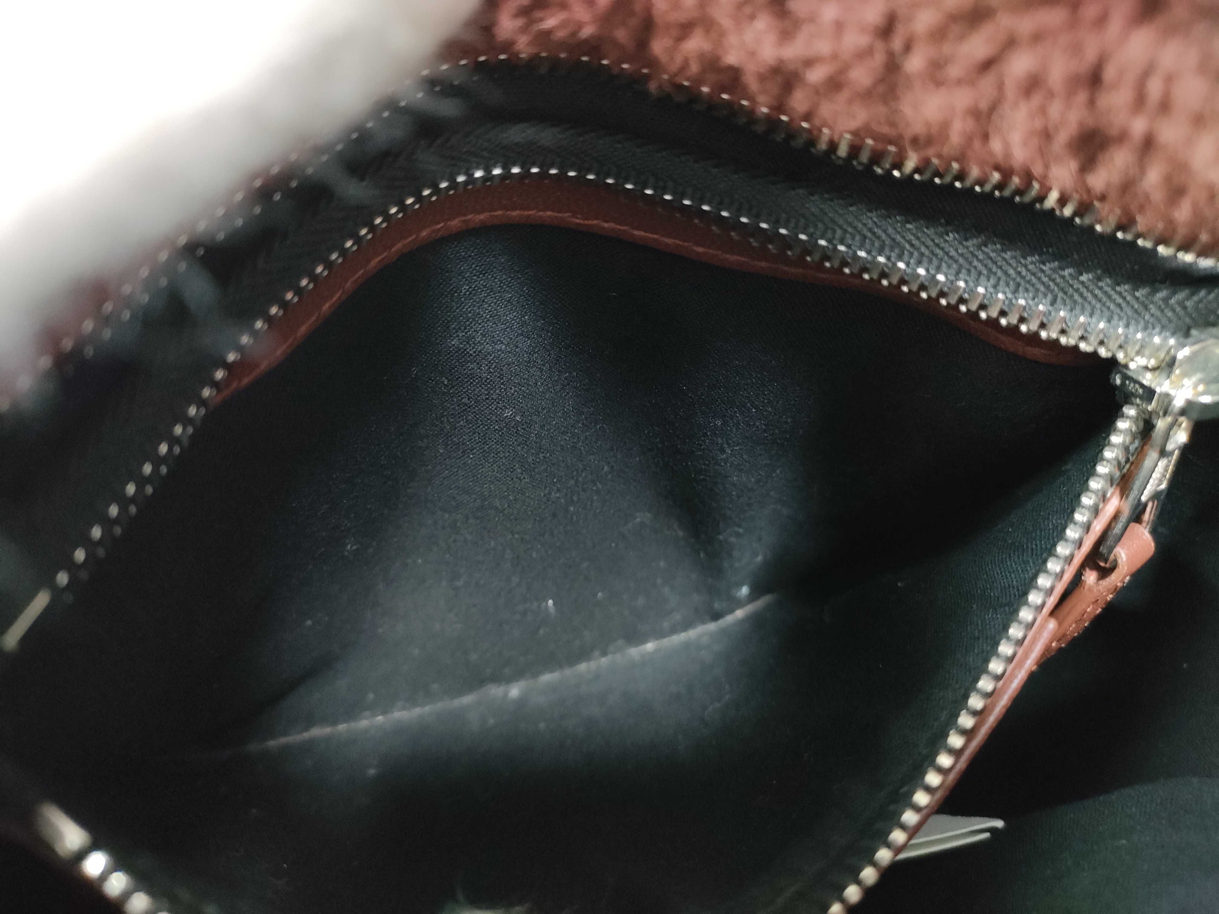 Bazaar Shopper Shearling Leather Boa Fur Fleece Tote Bag Handbag Tote Bag — view 15