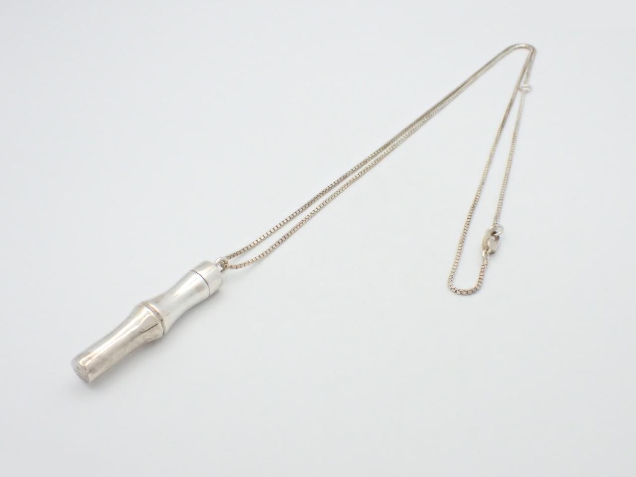 Bamboo, Sterling Silver 925 / 44.3g, Venetian Chain Necklace, Gucci — view 3