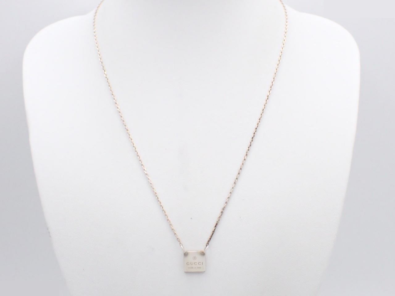 Plate necklace, sterling silver (925), 6.0g, neck circumference approximately 48cm — view 3