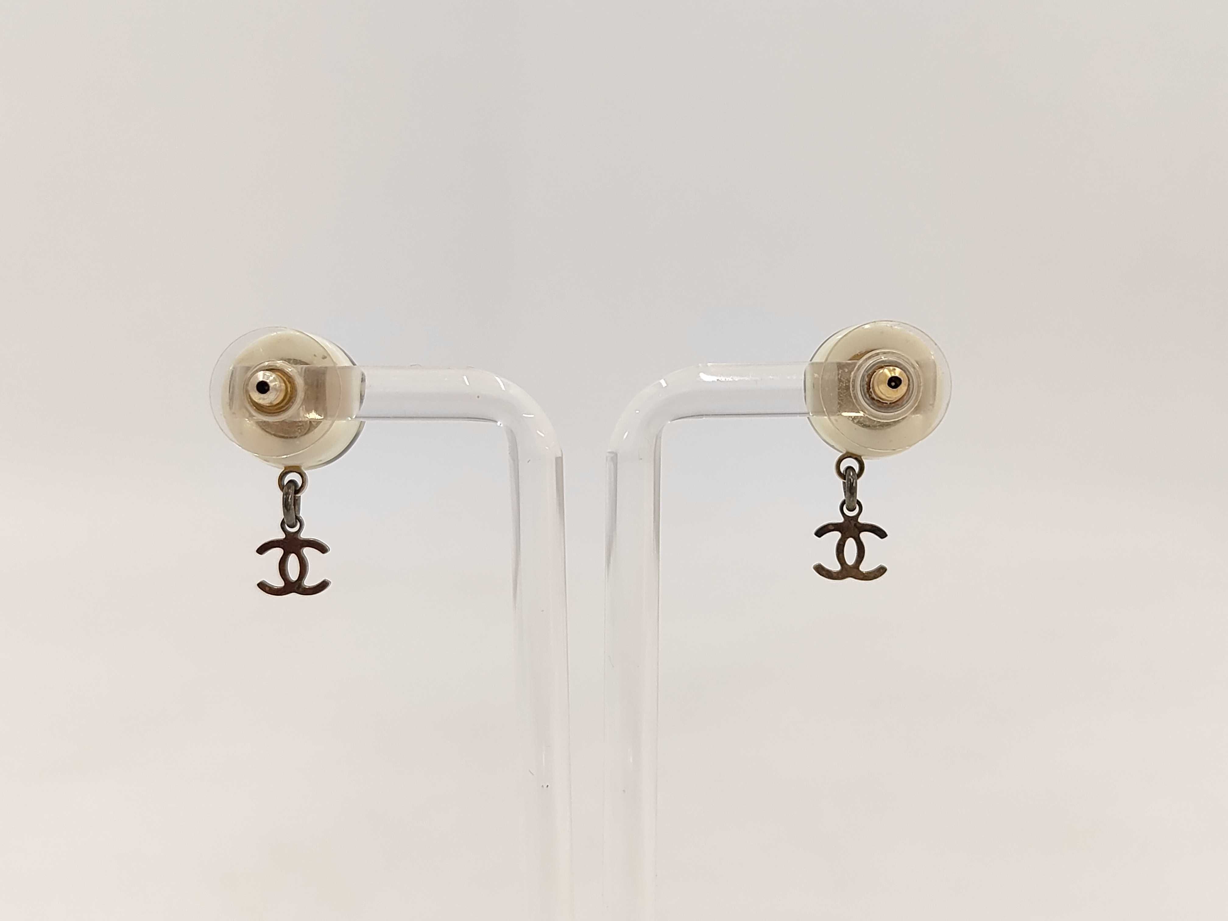 Flower Motif Coco Mark Earrings — view 2