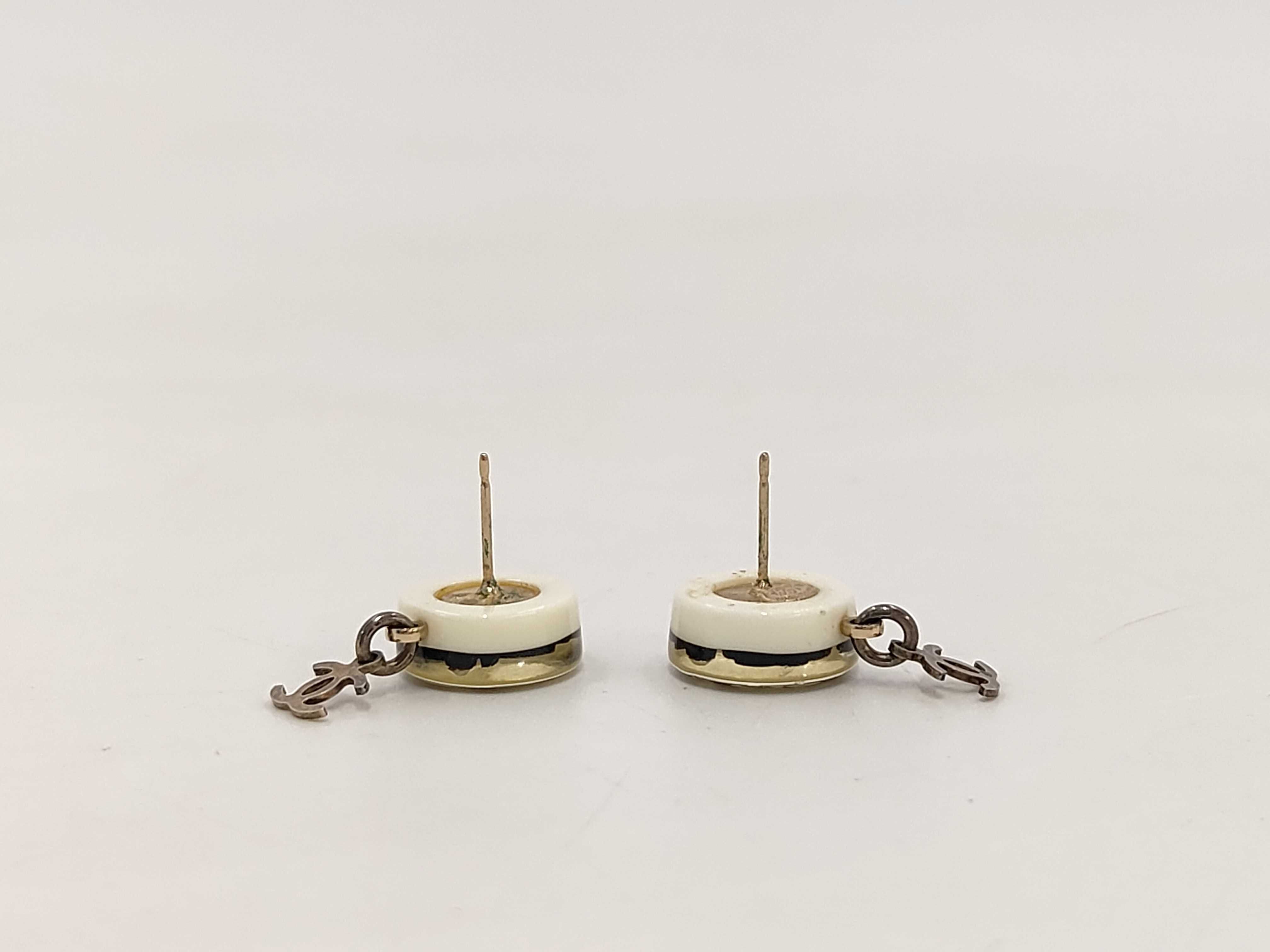 Flower Motif Coco Mark Earrings — view 3