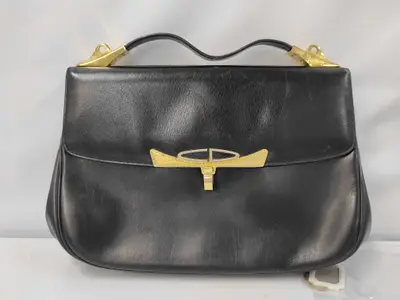 Leather Logo Hardware Handbag