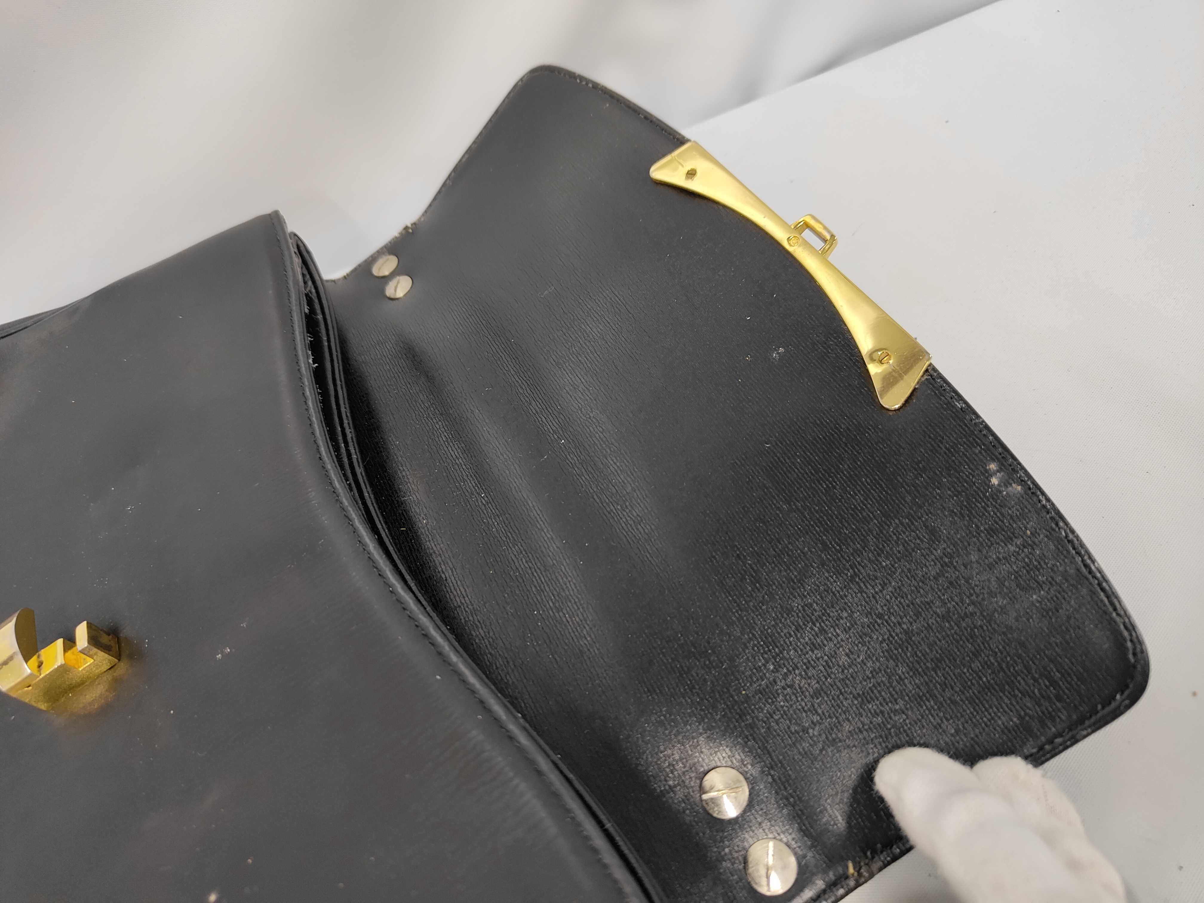 Leather Logo Hardware Handbag — view 8