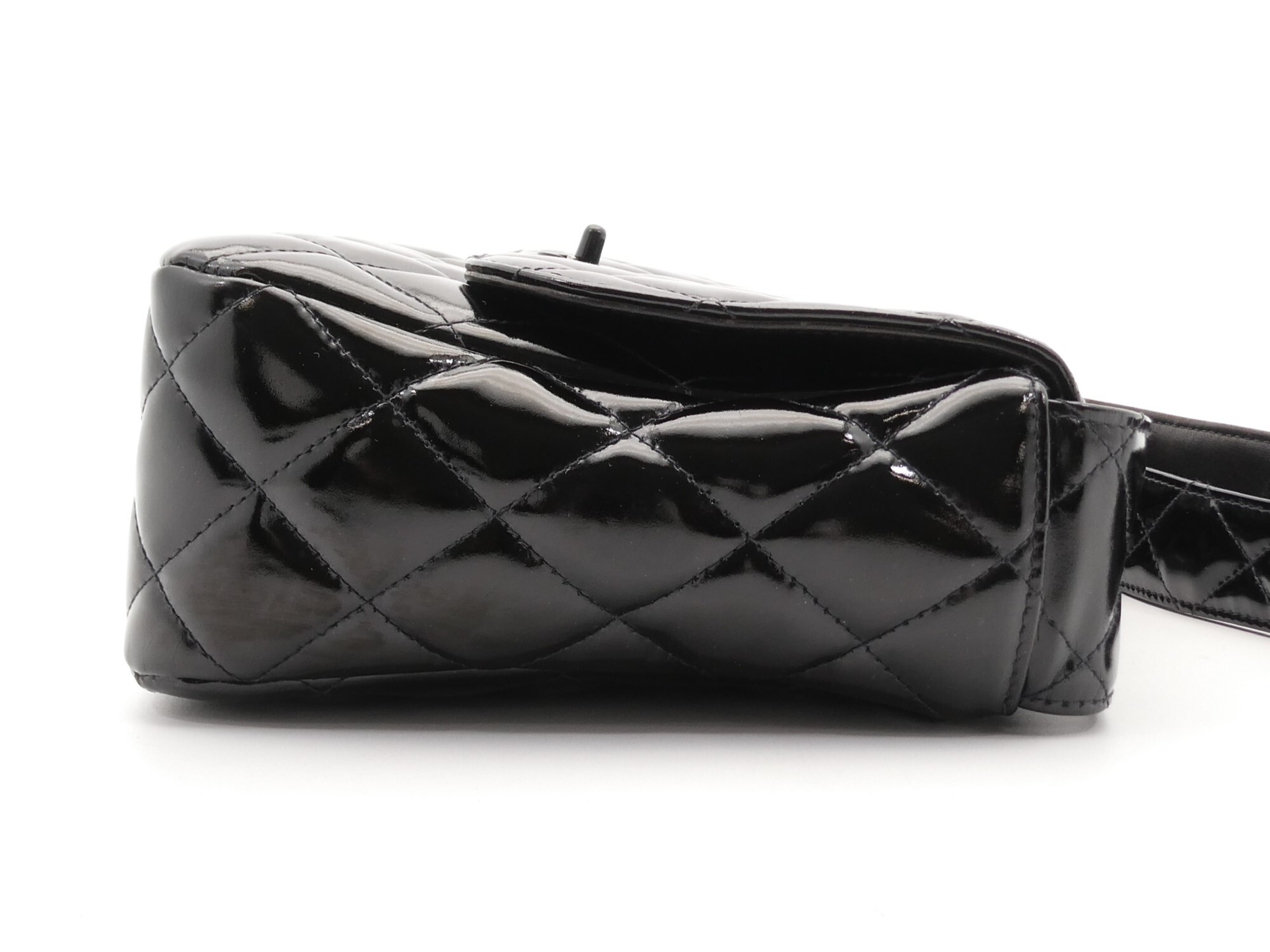 Matelassé Coco Mark Enamel Shoulder Bag — view 4