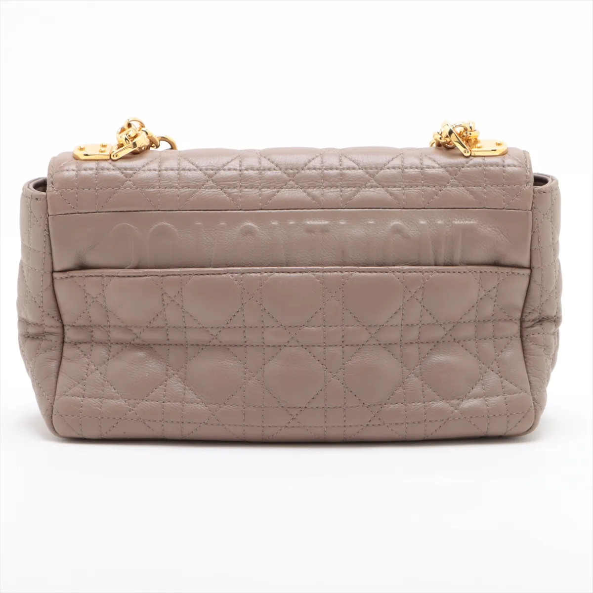 Cannage Caro Leather Chain Shoulder Bag Beige — view 2