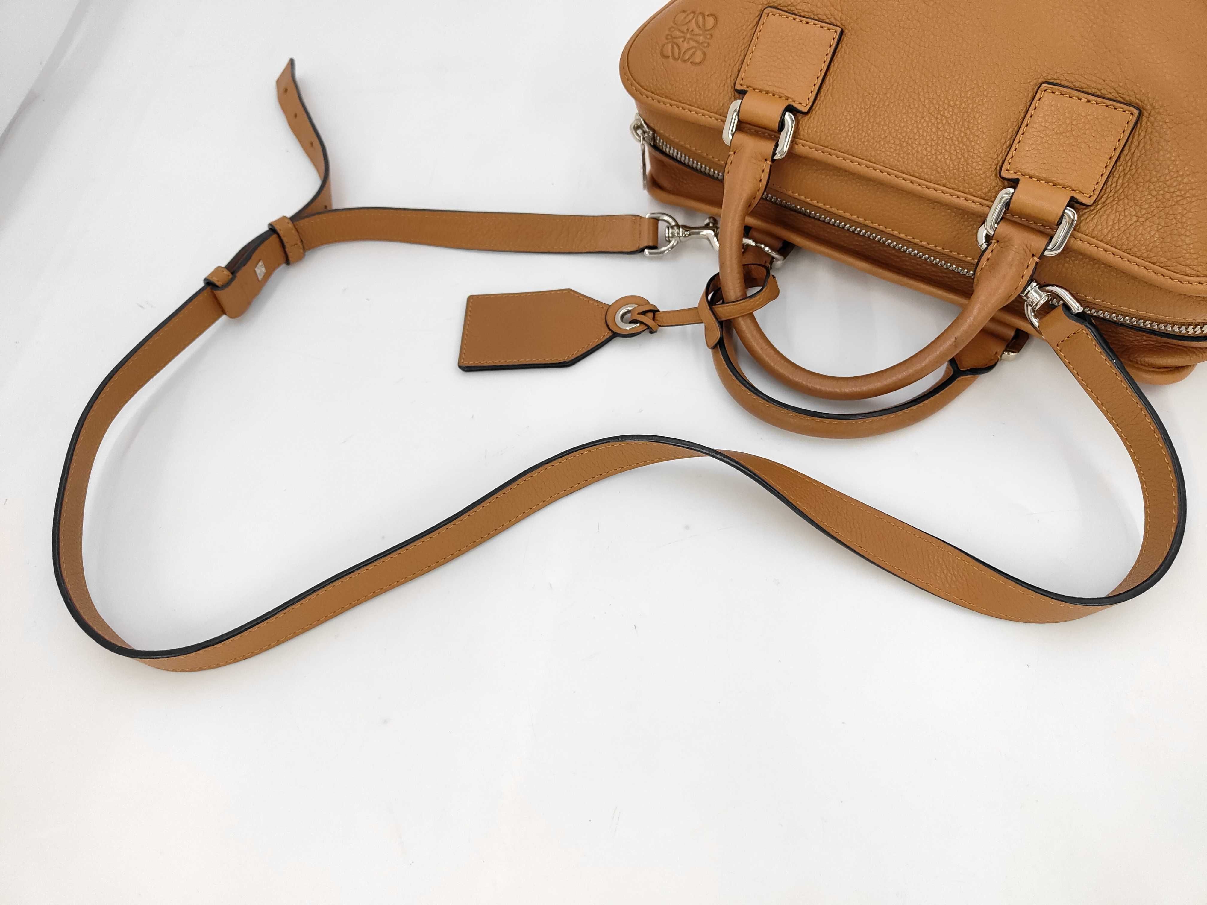 Amazona 28 2-Way Shoulder Bag Mini Boston Bag Light Caramel Brown Boston Bag — view 4