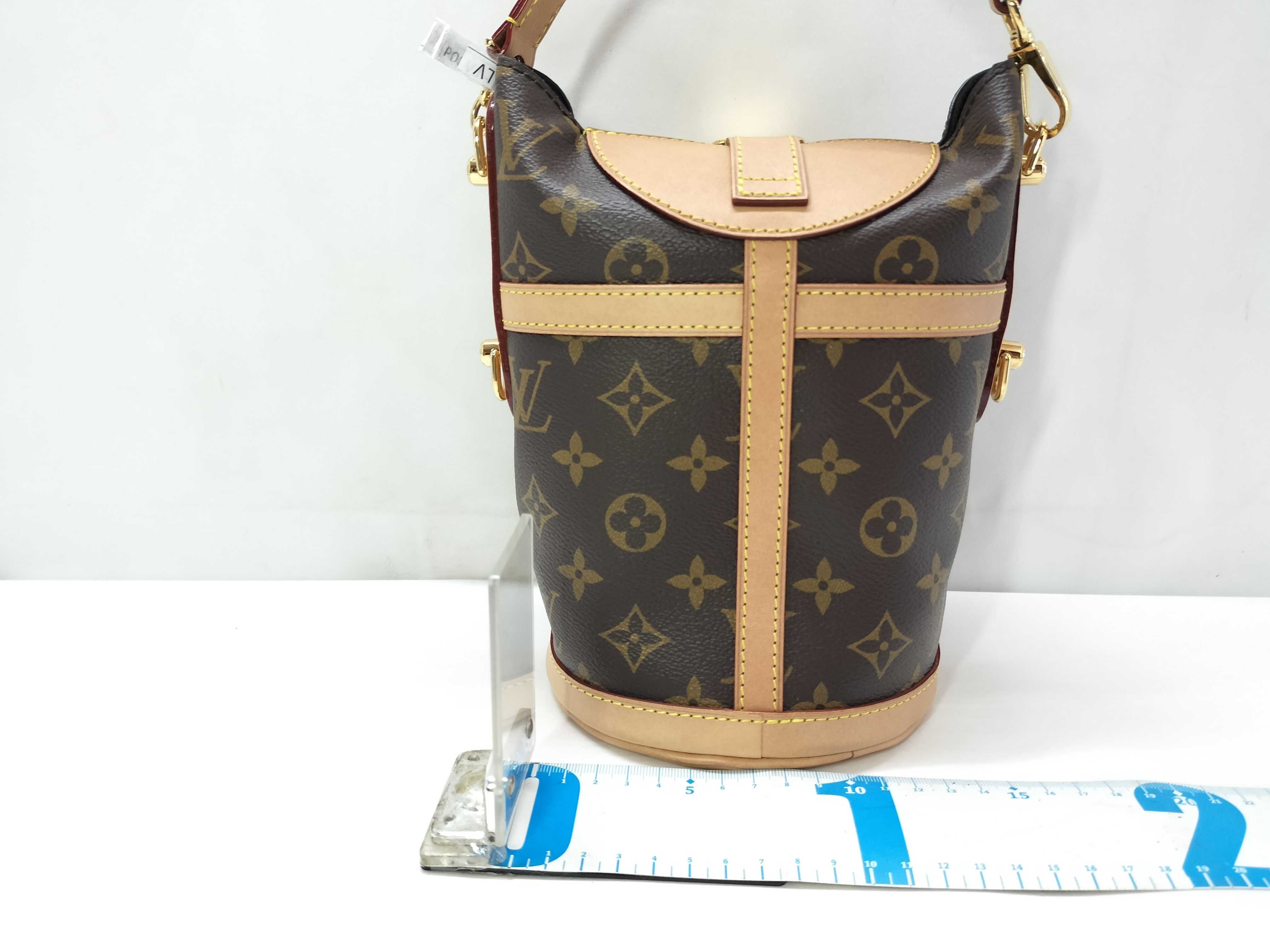 Monogram PH- Duffle Bucket Bag Brown Canvas Handbag — view 2