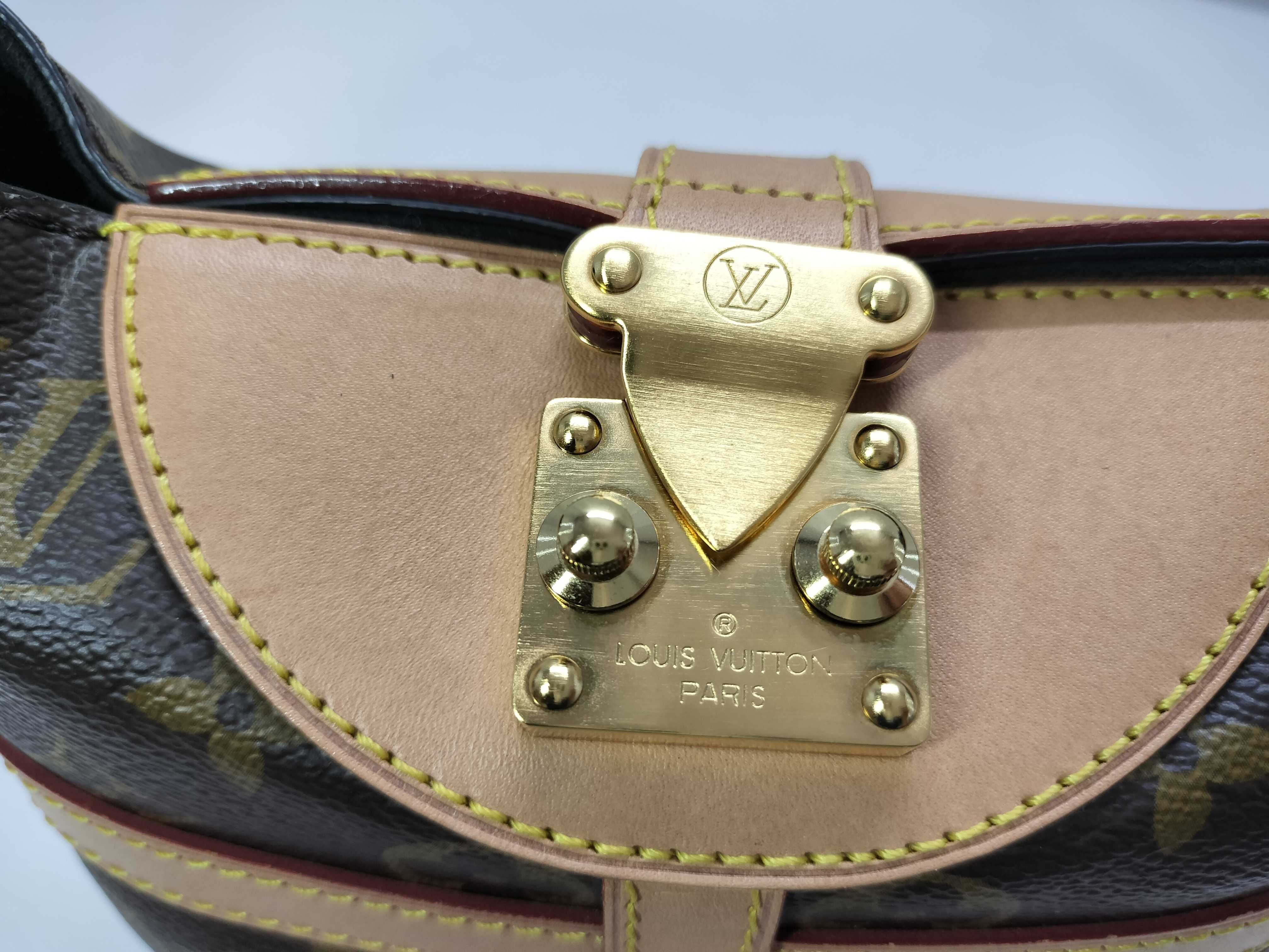 Monogram PH- Duffle Bucket Bag Brown Canvas Handbag — view 15
