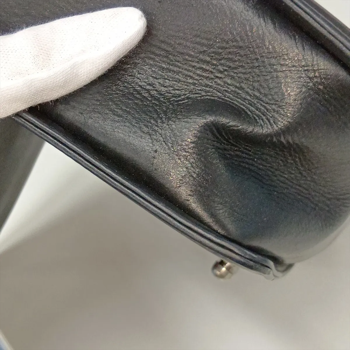 Boy Chanel 25 Lambskin Chain Shoulder Bag, Black with Gunmetal Hardware, 19454746, Serial Number 19, A67086 — view 13