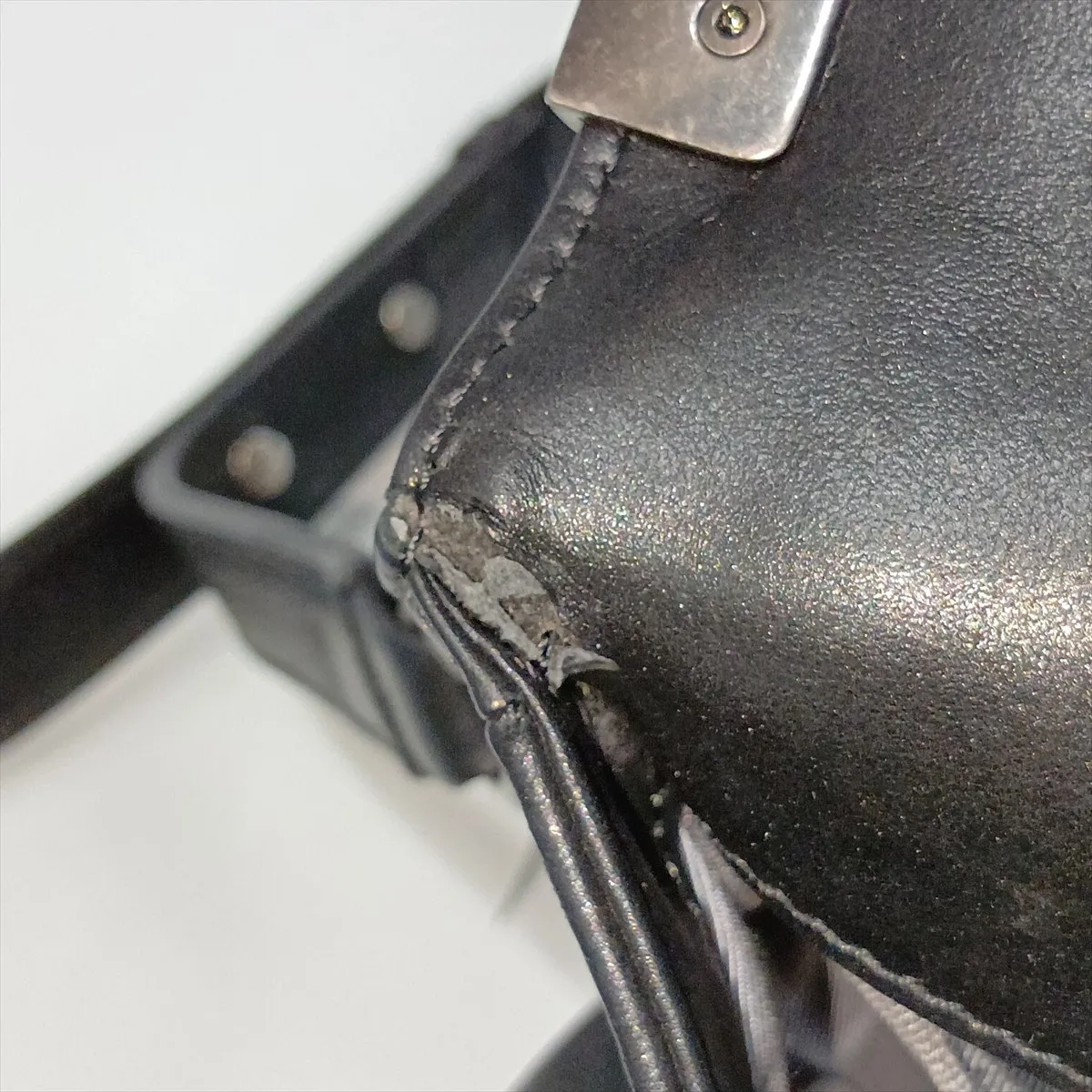 Boy Chanel 25 Lambskin Chain Shoulder Bag, Black with Gunmetal Hardware, 19454746, Serial Number 19, A67086 — view 15