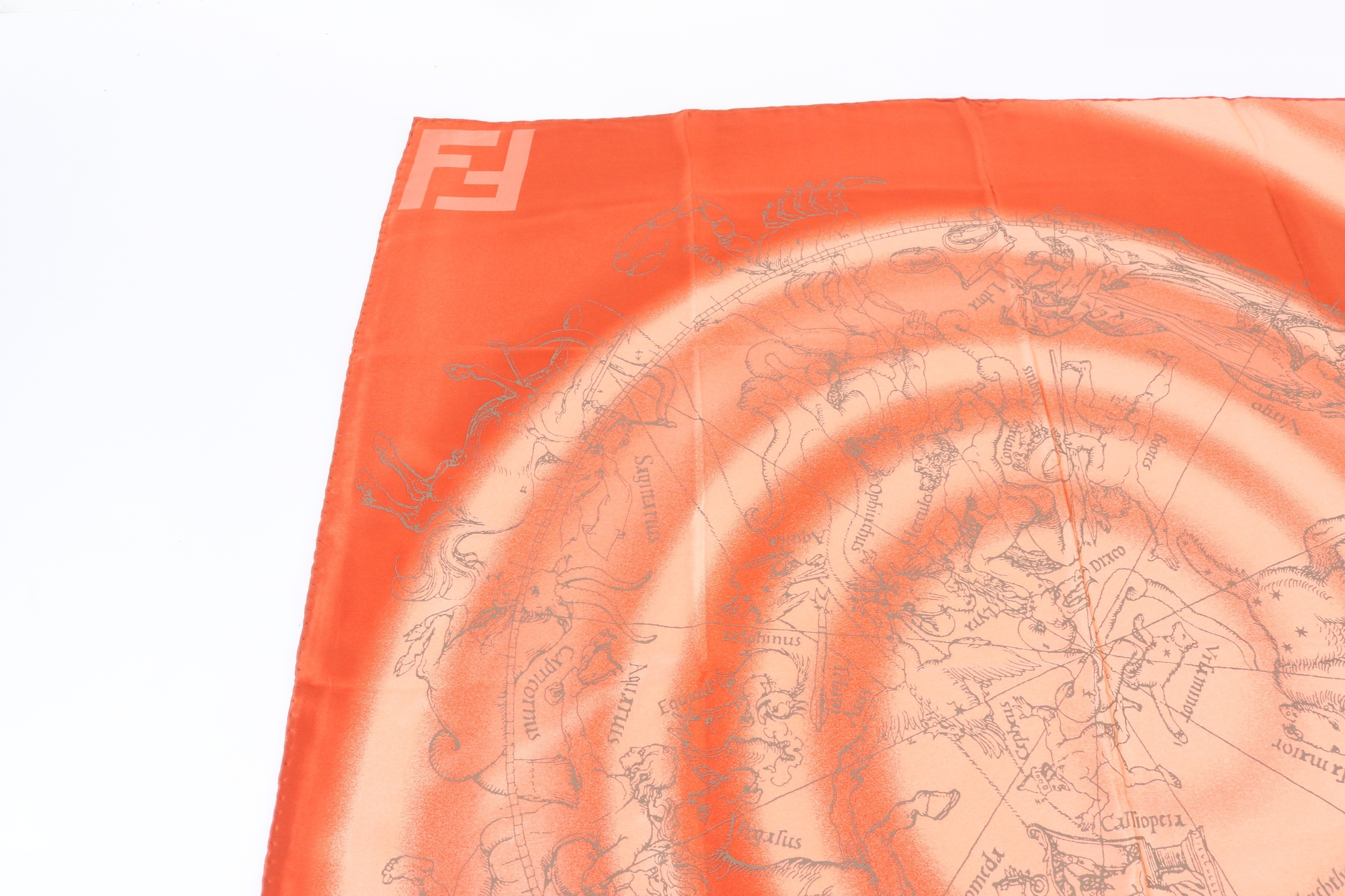 Constellation and celestial body motif scarf — view 2