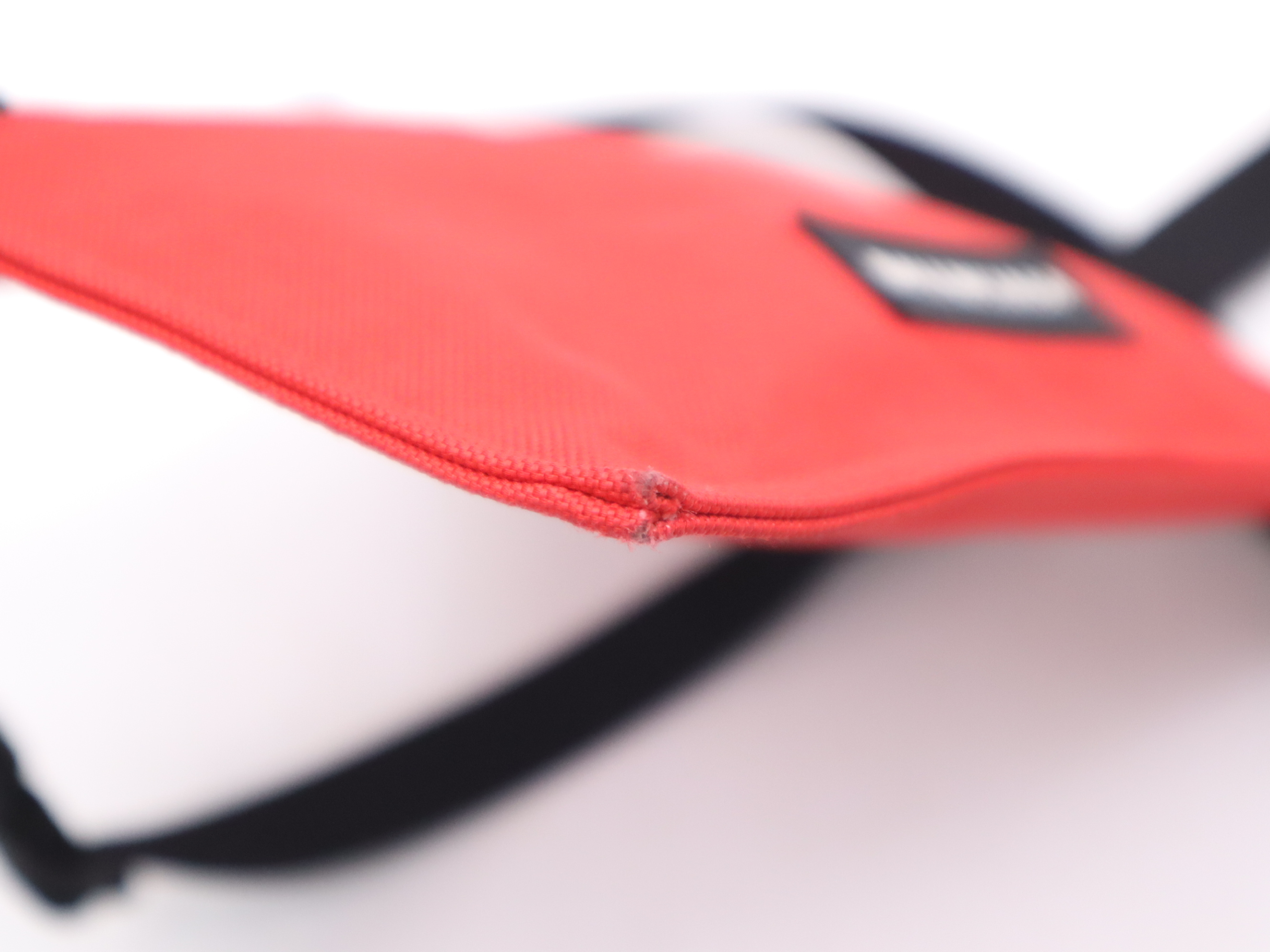 Canvas Logo Shoulder Bag (Red & Black) with Shoulder Strap — view 9