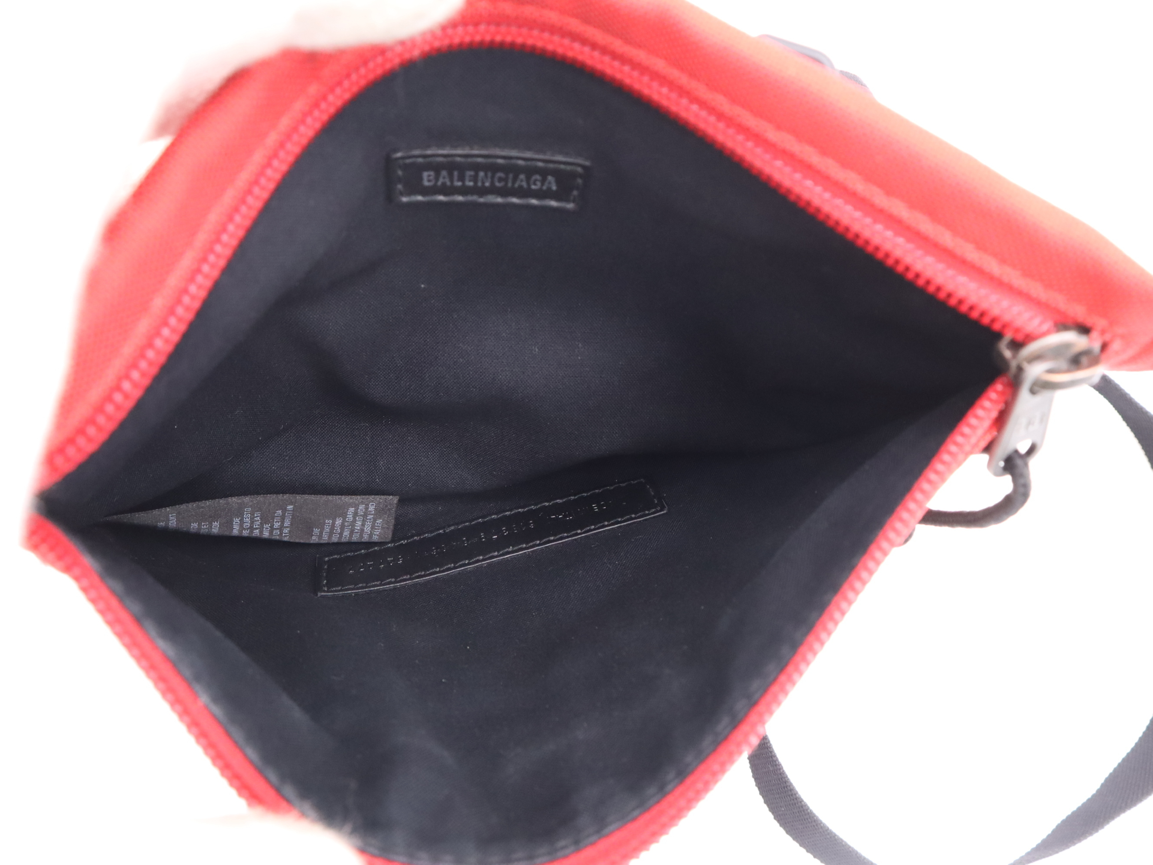 Canvas Logo Shoulder Bag (Red & Black) with Shoulder Strap — view 10