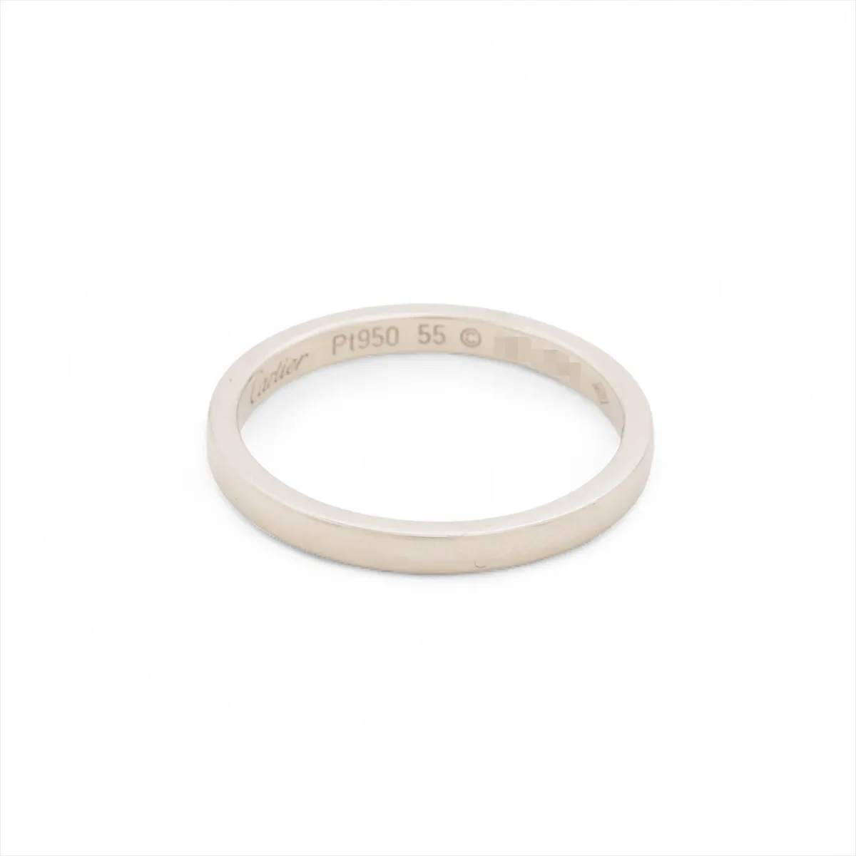 Ballerina Wedding Ring, Pt950, 3.6g, Size 55, UK2312