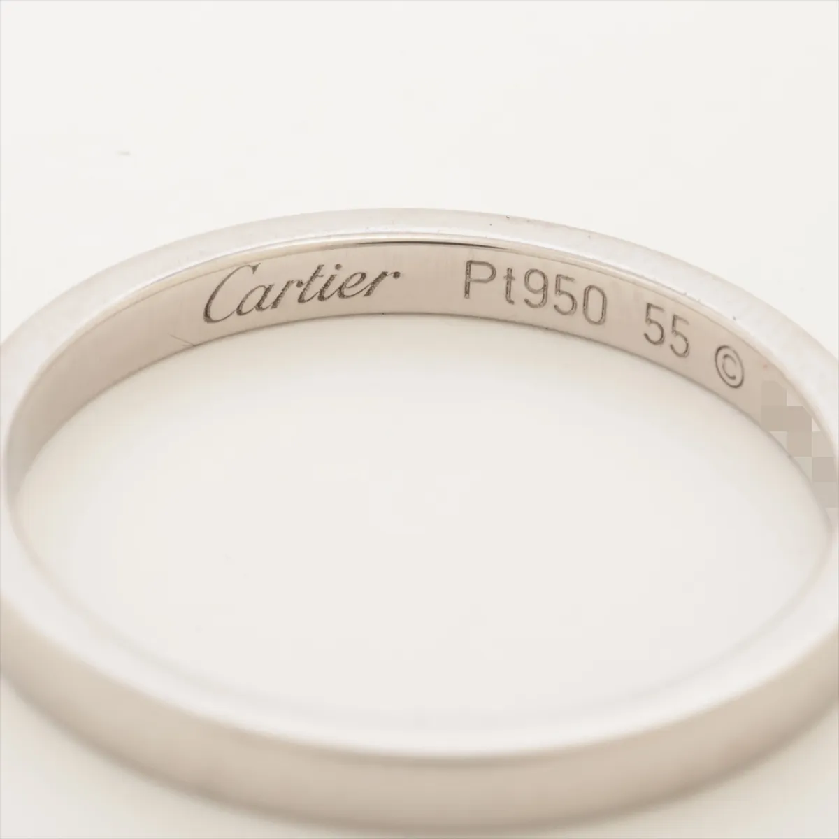 Ballerina Wedding Ring, Pt950, 3.6g, Size 55, UK2312 — view 3
