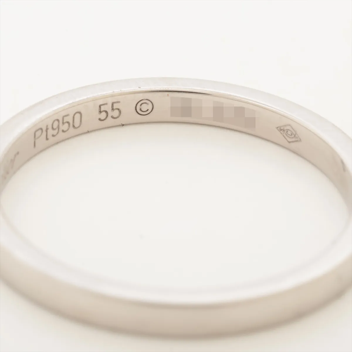 Ballerina Wedding Ring, Pt950, 3.6g, Size 55, UK2312 — view 4
