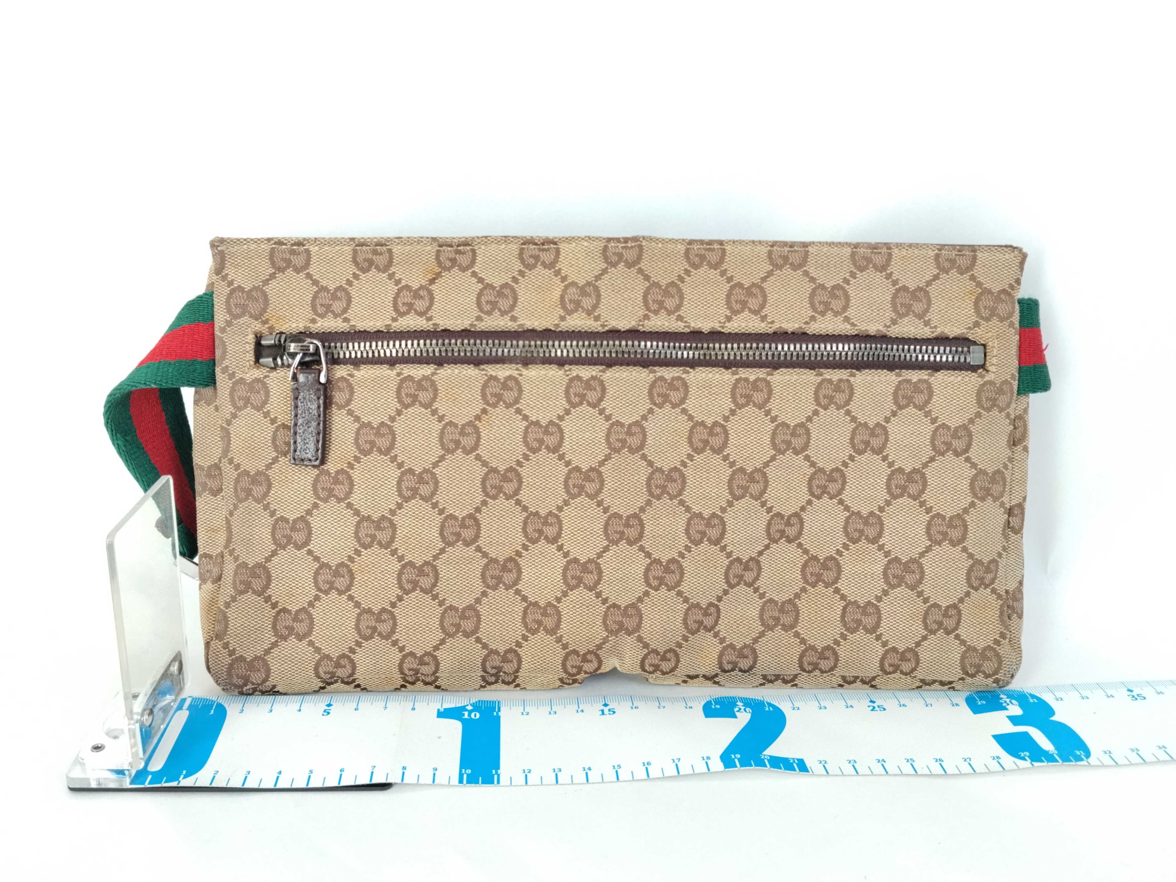 GG Canvas Body Bag, Gucci Body Bag, GG Canvas Leather, Sherry Line, Beige Waist Bag — view 2