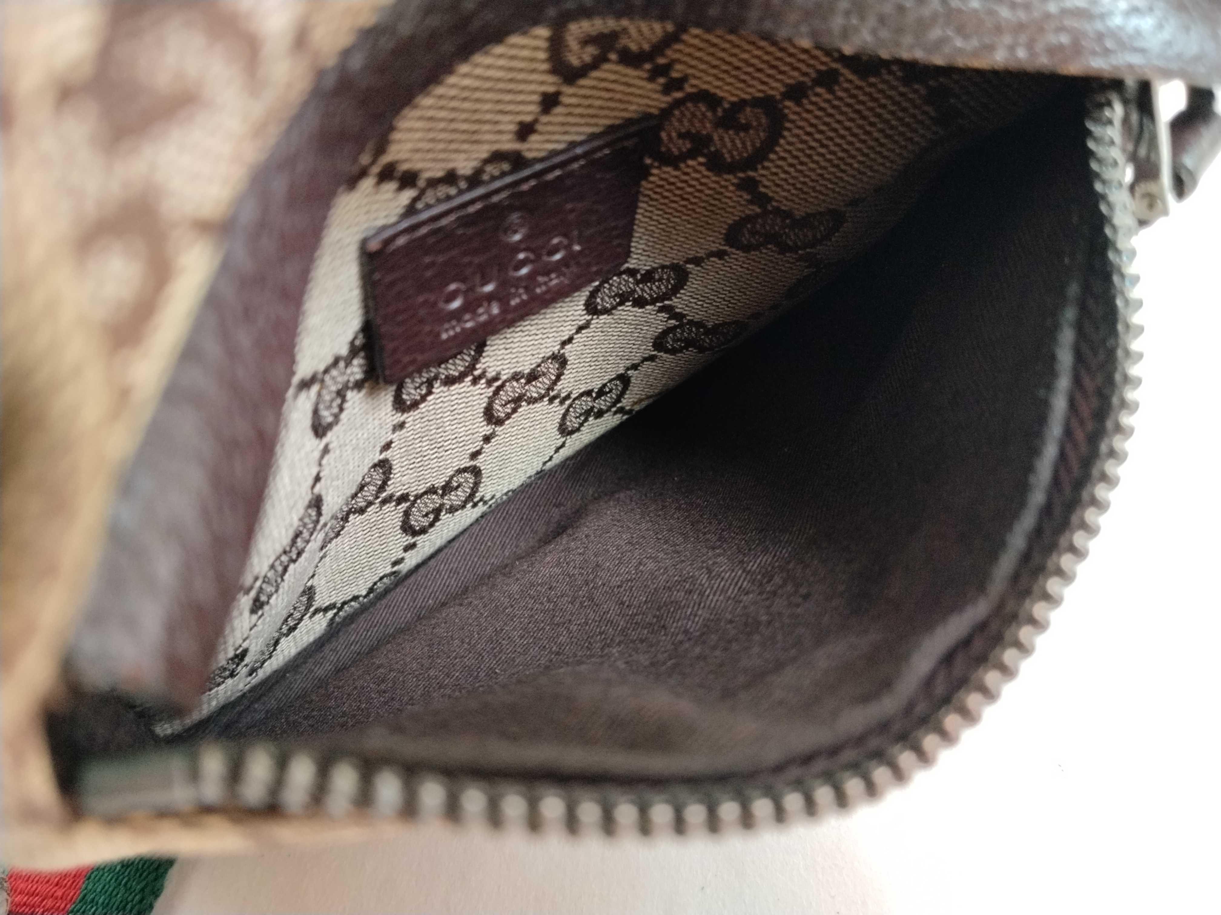 GG Canvas Body Bag, Gucci Body Bag, GG Canvas Leather, Sherry Line, Beige Waist Bag — view 12