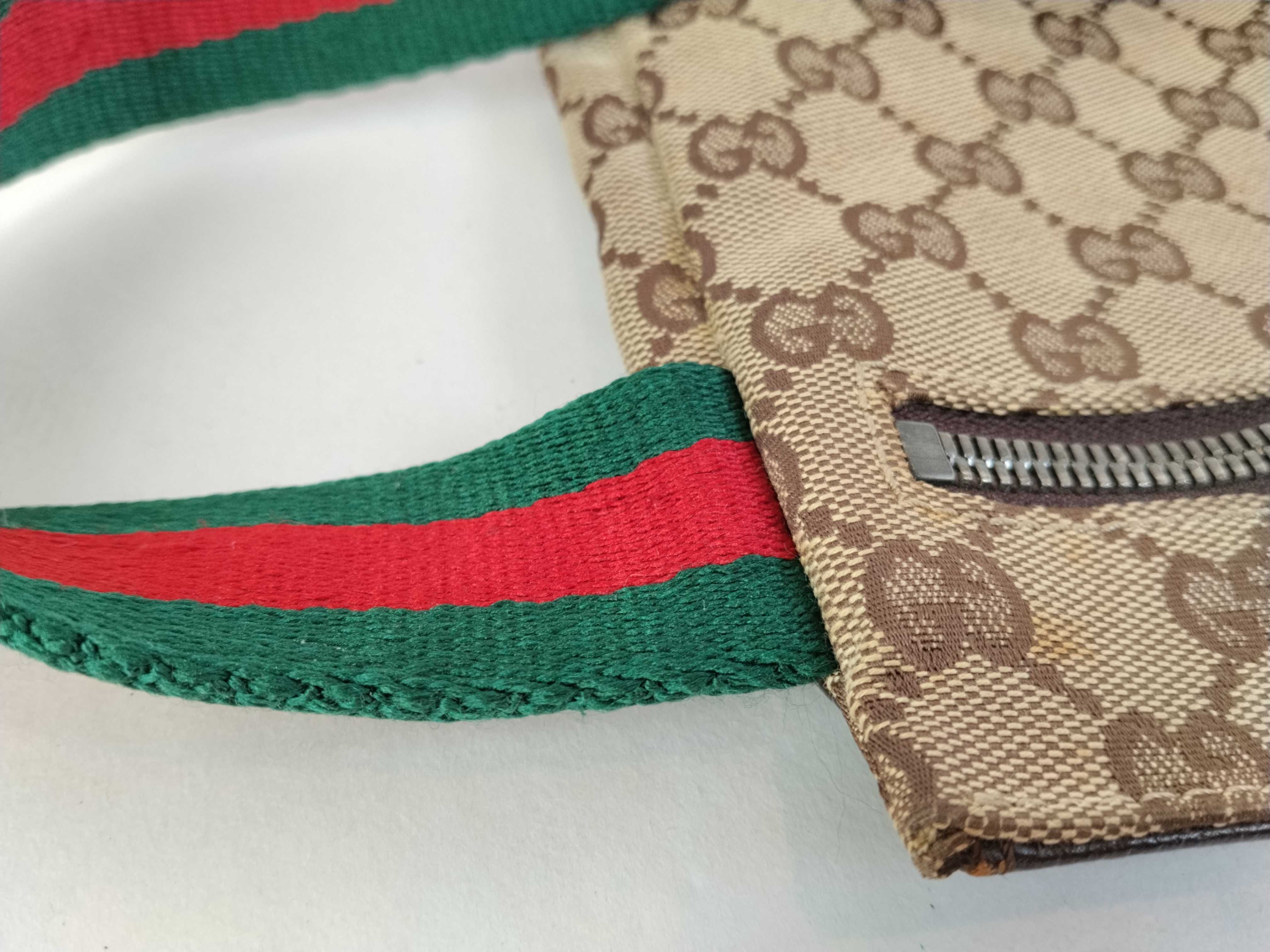 GG Canvas Body Bag, Gucci Body Bag, GG Canvas Leather, Sherry Line, Beige Waist Bag — view 5
