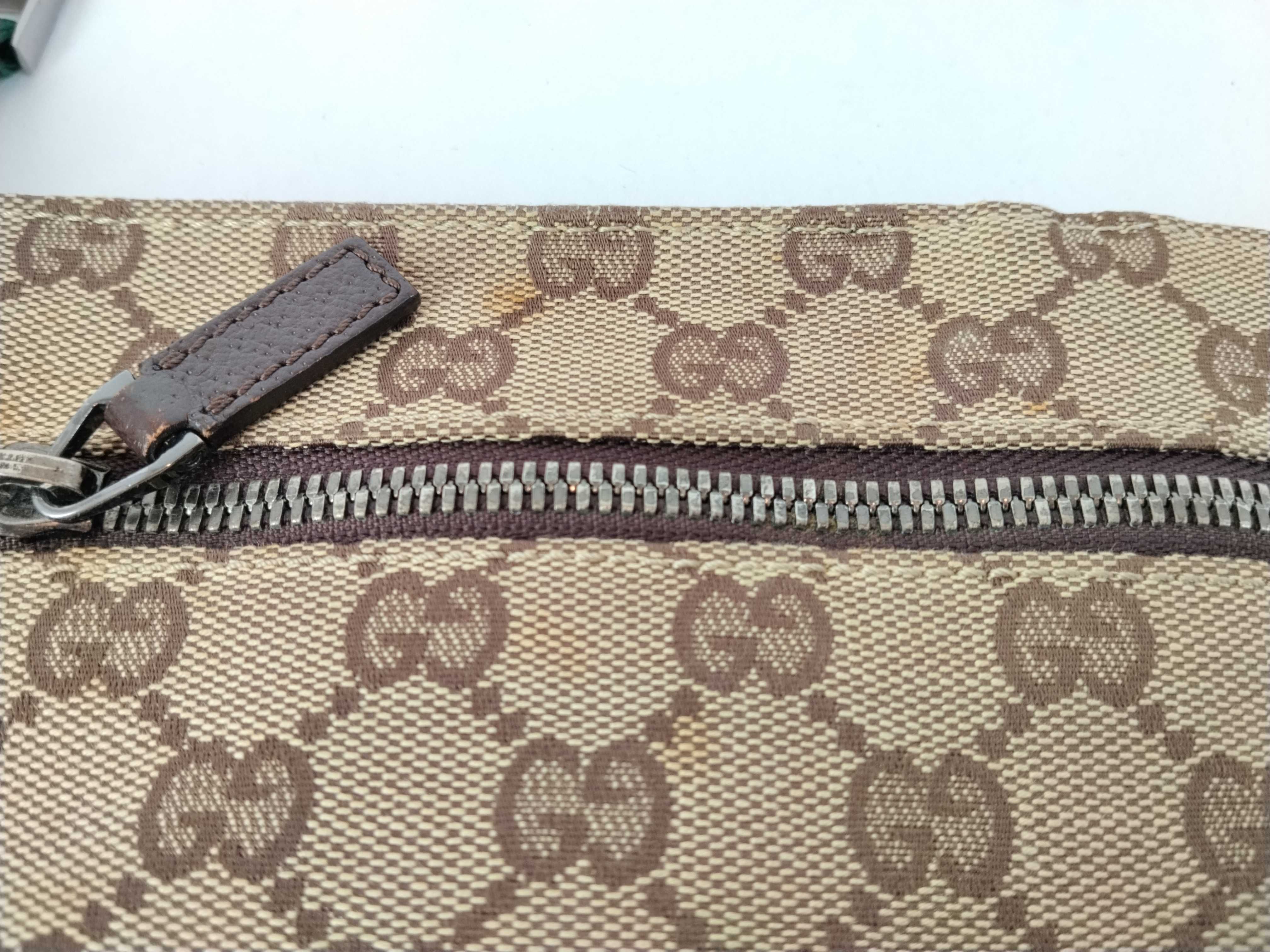 GG Canvas Body Bag, Gucci Body Bag, GG Canvas Leather, Sherry Line, Beige Waist Bag — view 8