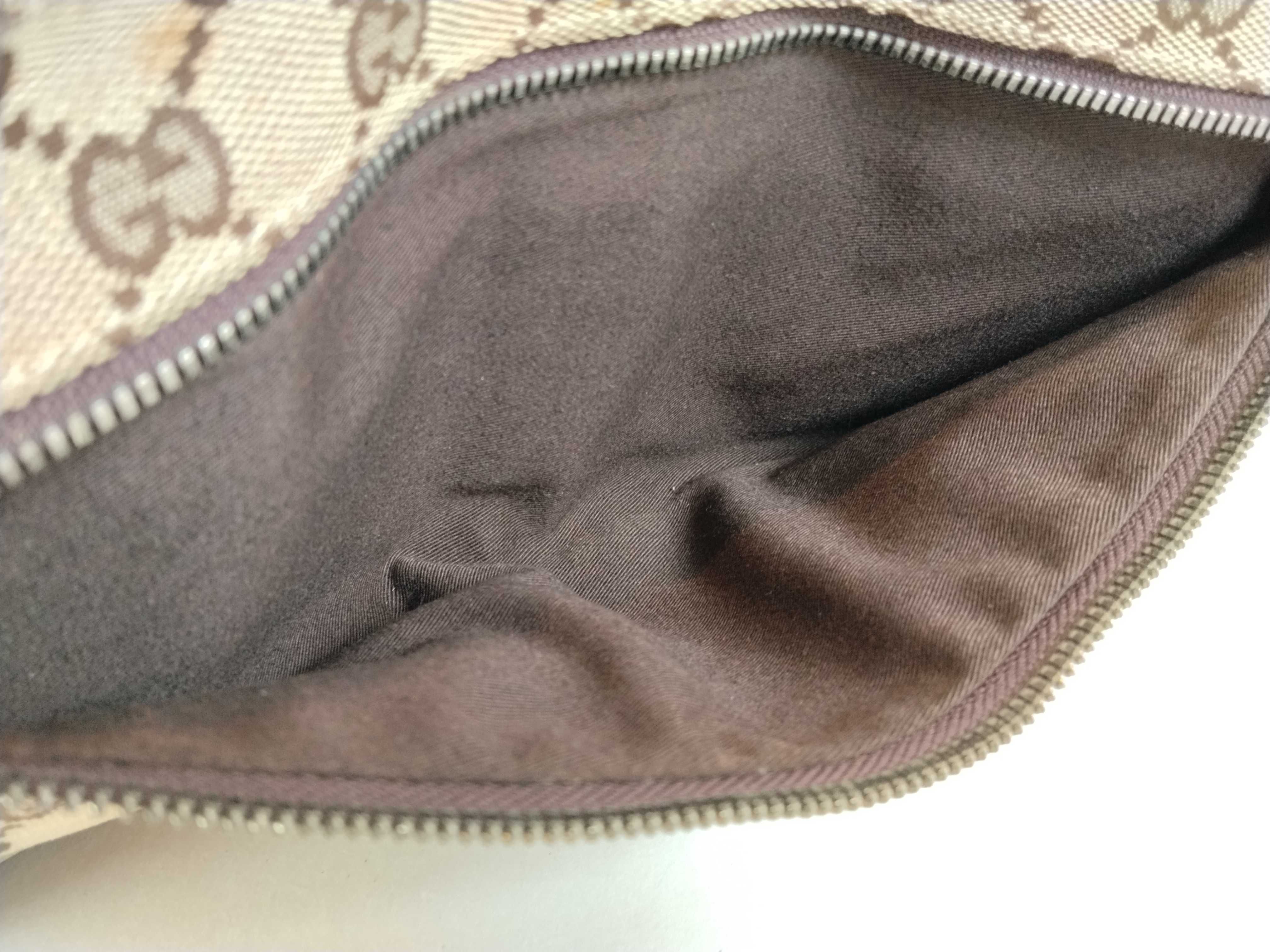 GG Canvas Body Bag, Gucci Body Bag, GG Canvas Leather, Sherry Line, Beige Waist Bag — view 9