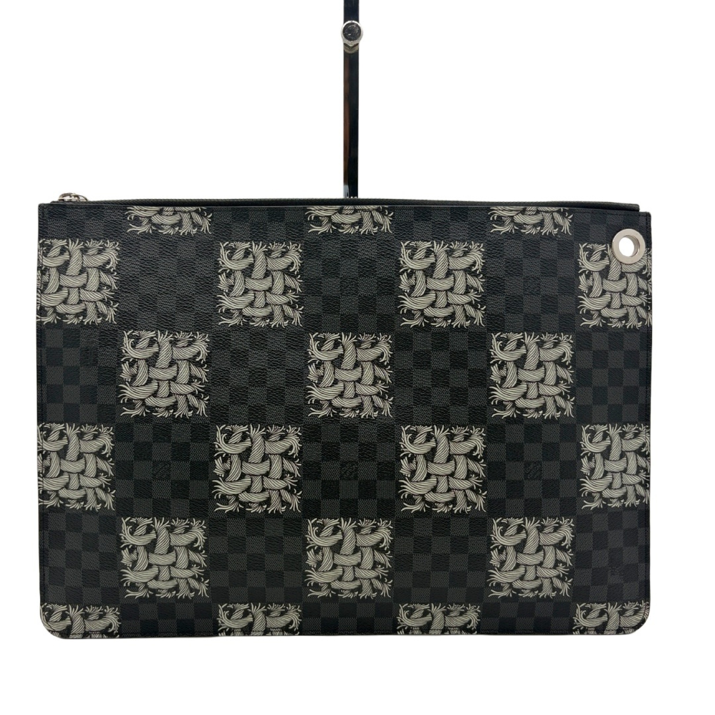 Damier Graphite Pochette Jour GM Clutch Bag — view 2