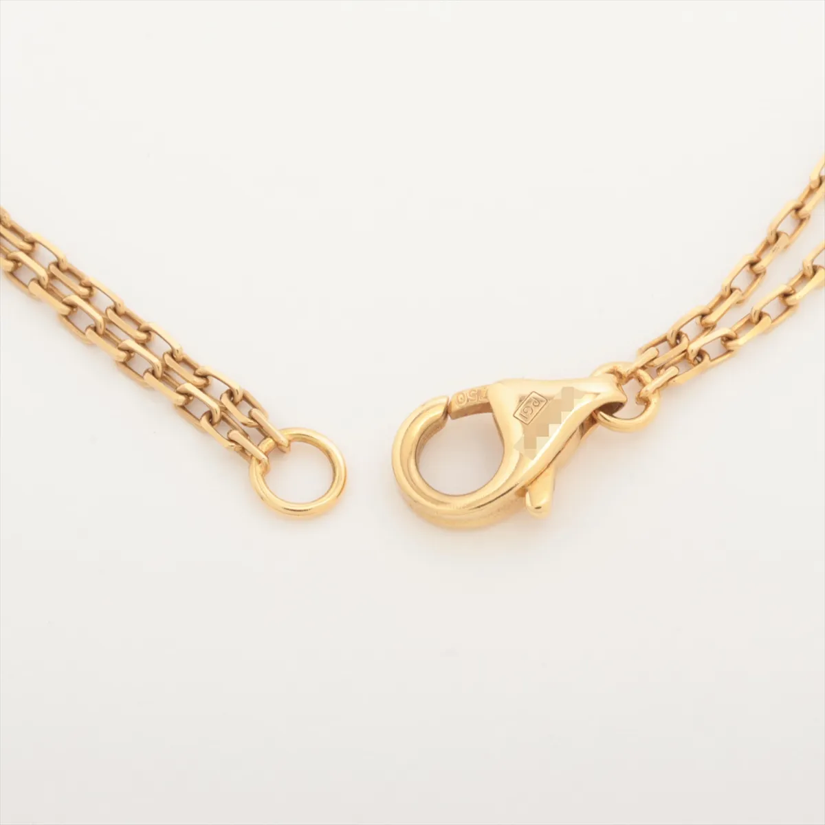 Love Circle 2P Diamond Bracelet 750(YG) 4.5g FCD678 Damage — view 4