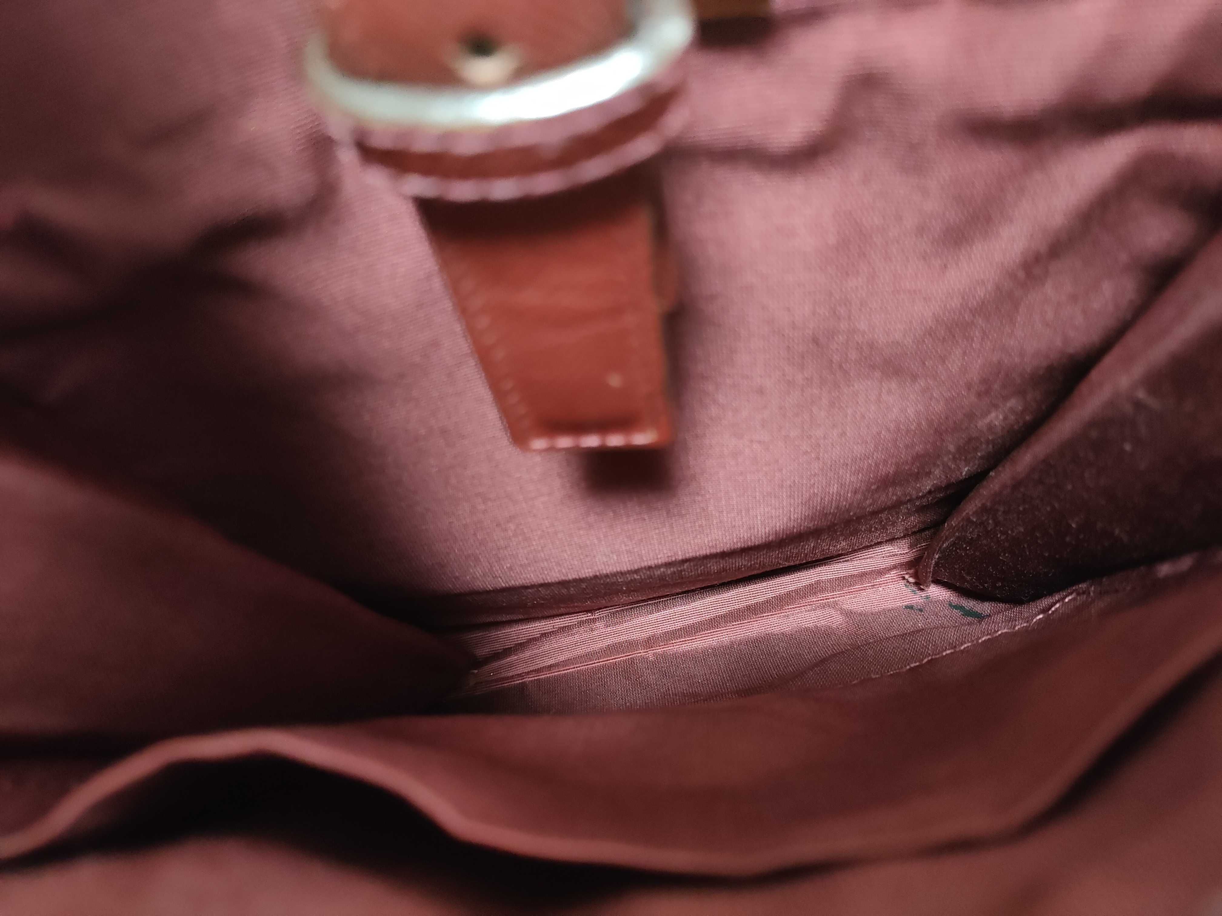 Shoulder Bag, Checkered, Bordeaux — view 8