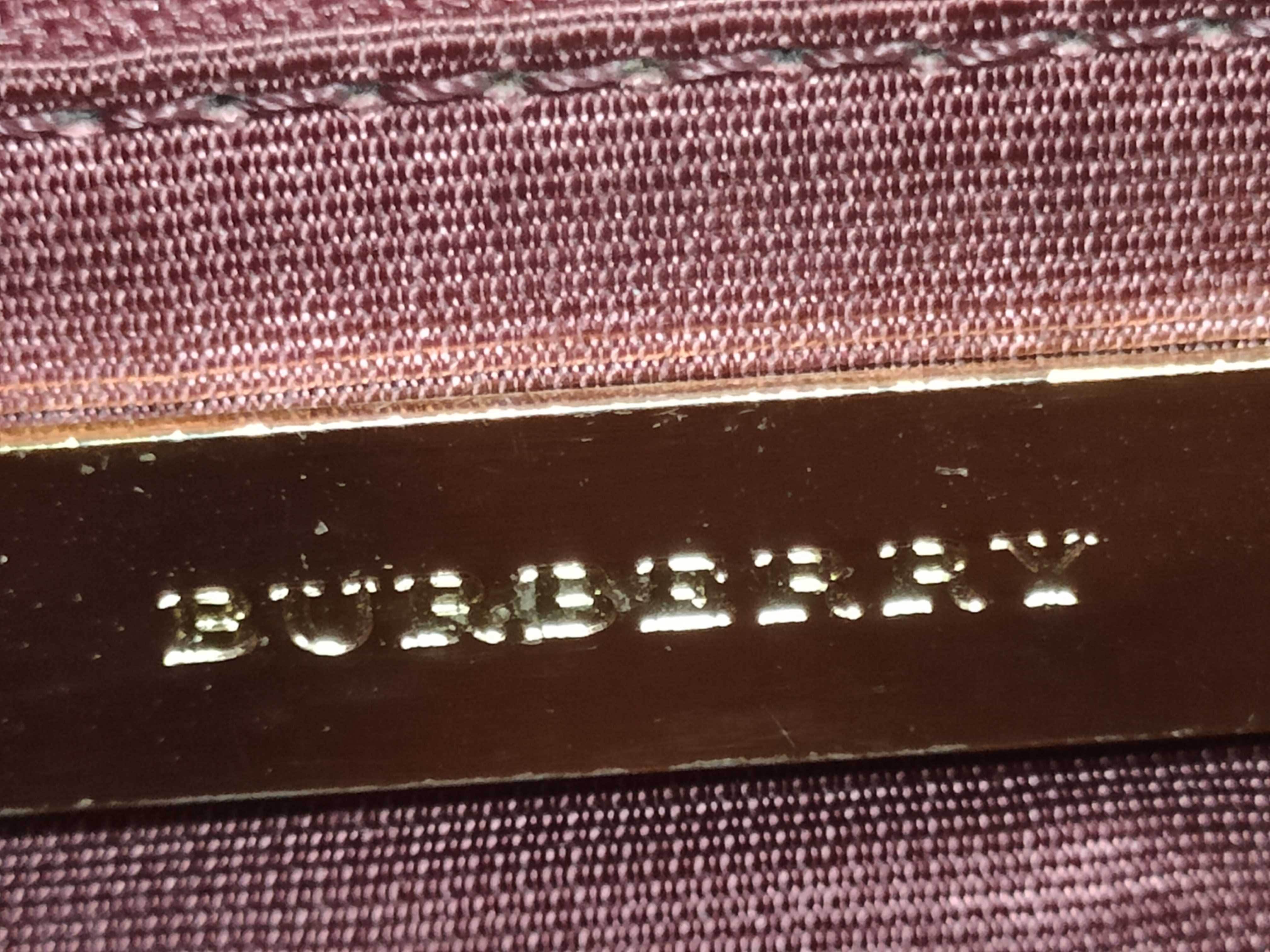 Shoulder Bag, Checkered, Bordeaux — view 9