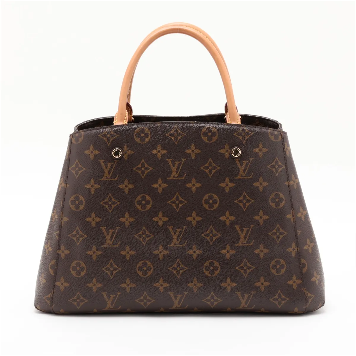 Monogram Montaigne MM M41056 TR1114 Brown, padlock lock secured. — view 2