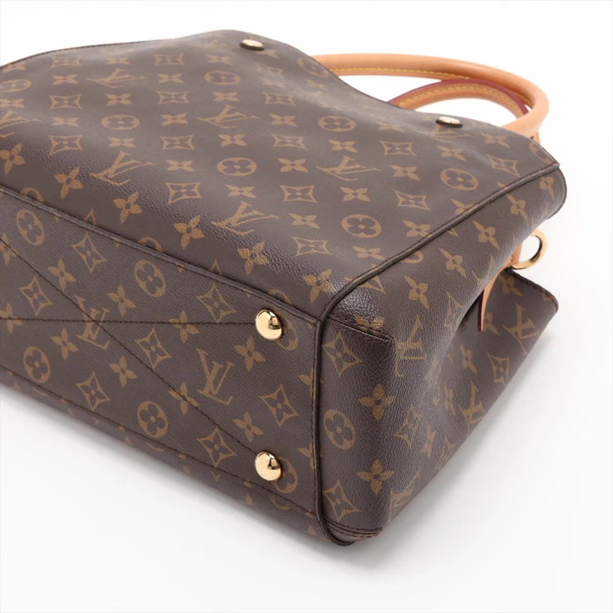Monogram Montaigne MM M41056 TR1114 Brown, padlock lock secured. — view 3