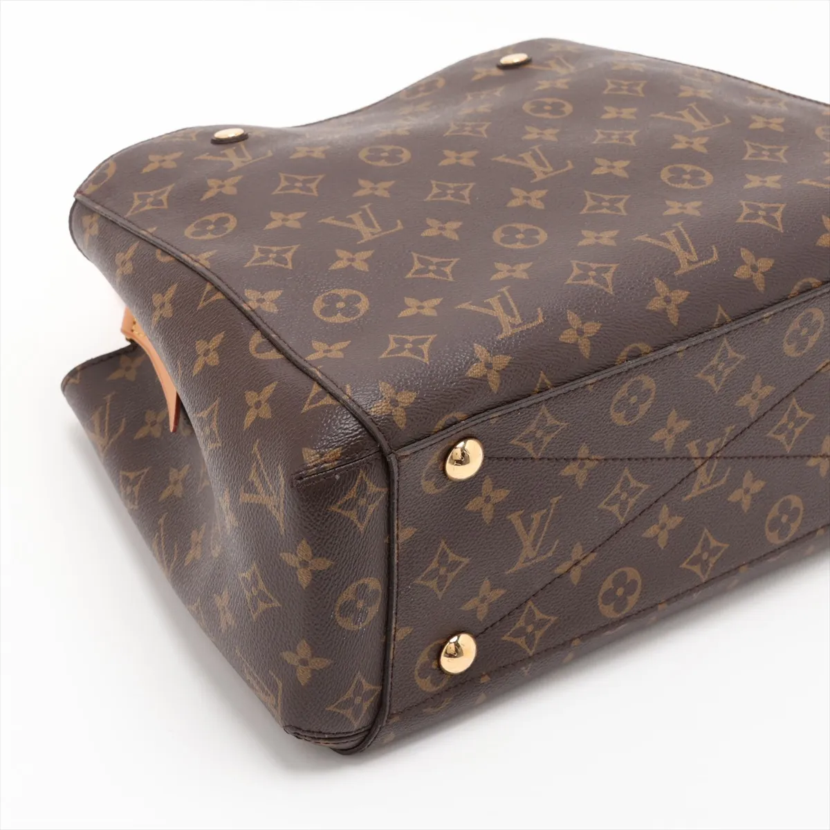Monogram Montaigne MM M41056 TR1114 Brown, padlock lock secured. — view 4