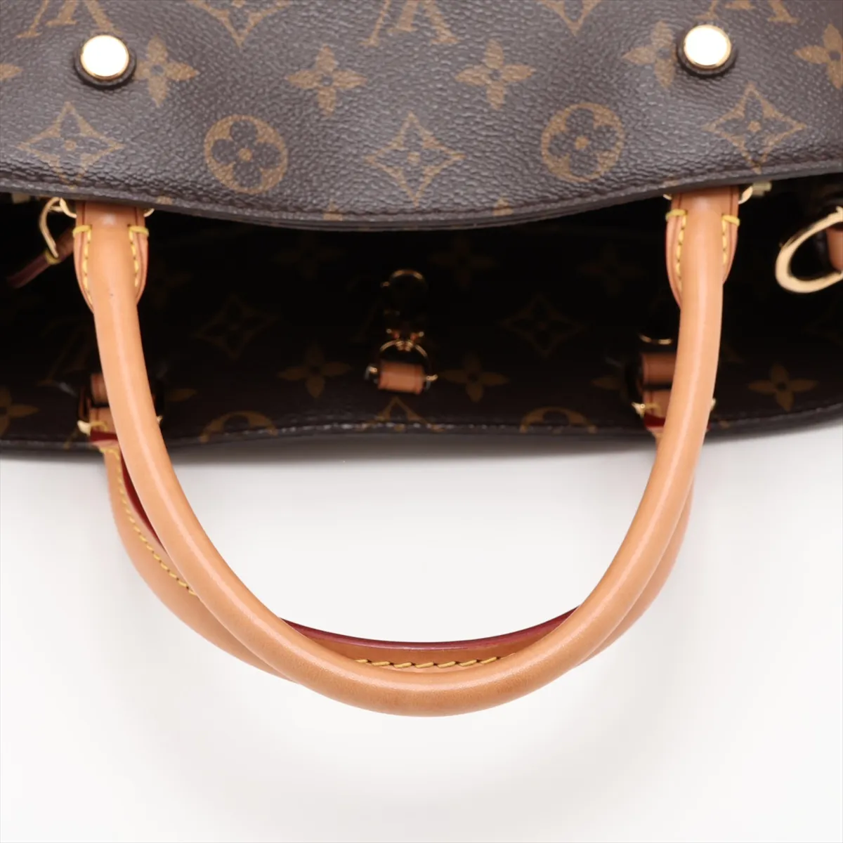 Monogram Montaigne MM M41056 TR1114 Brown, padlock lock secured. — view 5