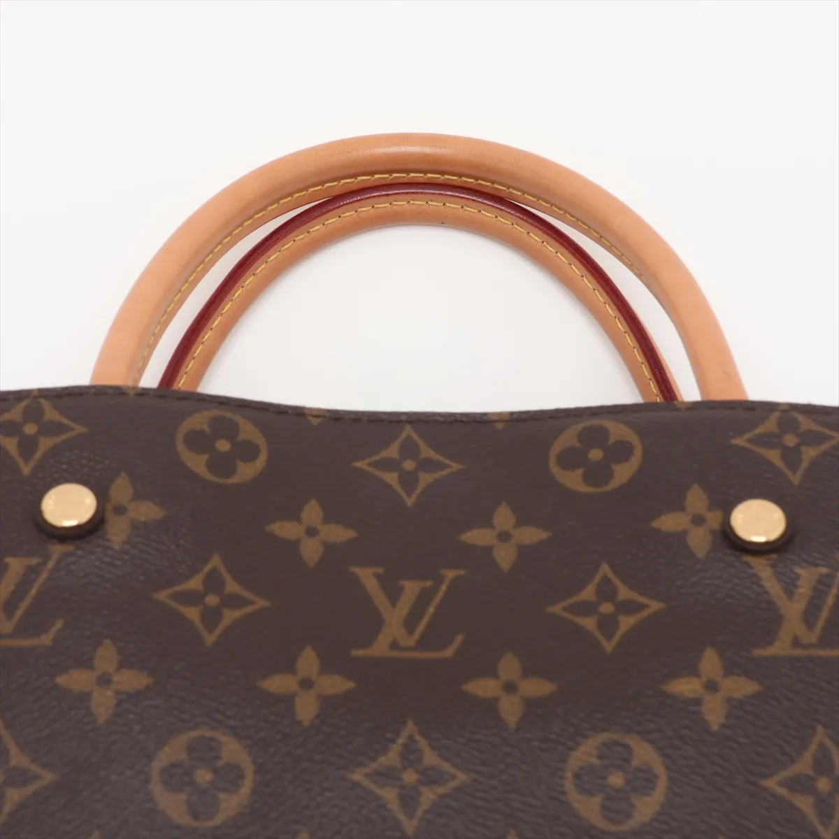 Monogram Montaigne MM M41056 TR1114 Brown, padlock lock secured. — view 6