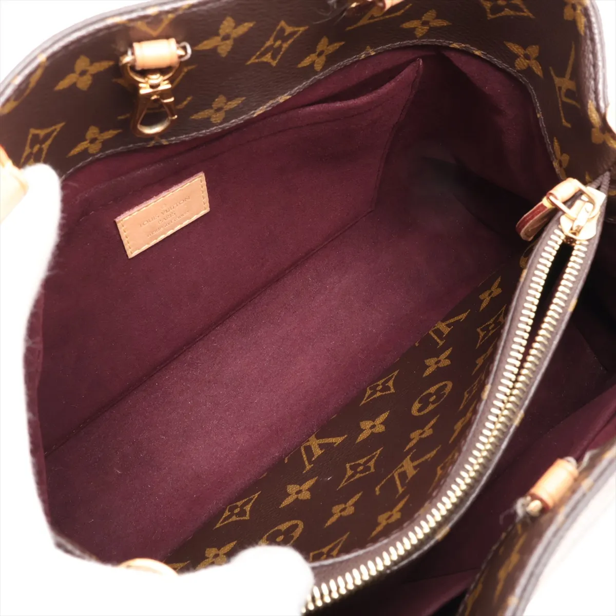 Monogram Montaigne MM M41056 TR1114 Brown, padlock lock secured. — view 8