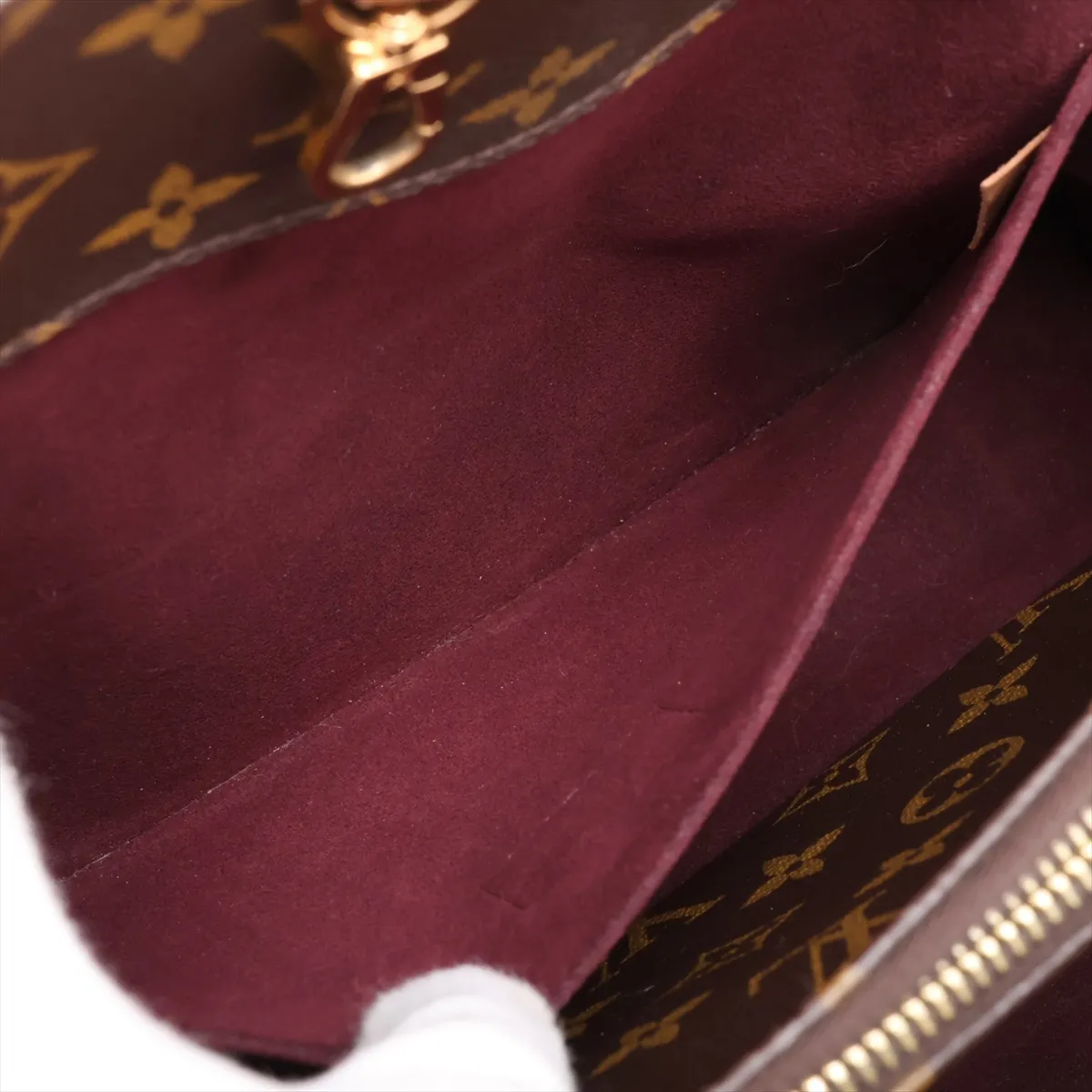 Monogram Montaigne MM M41056 TR1114 Brown, padlock lock secured. — view 10
