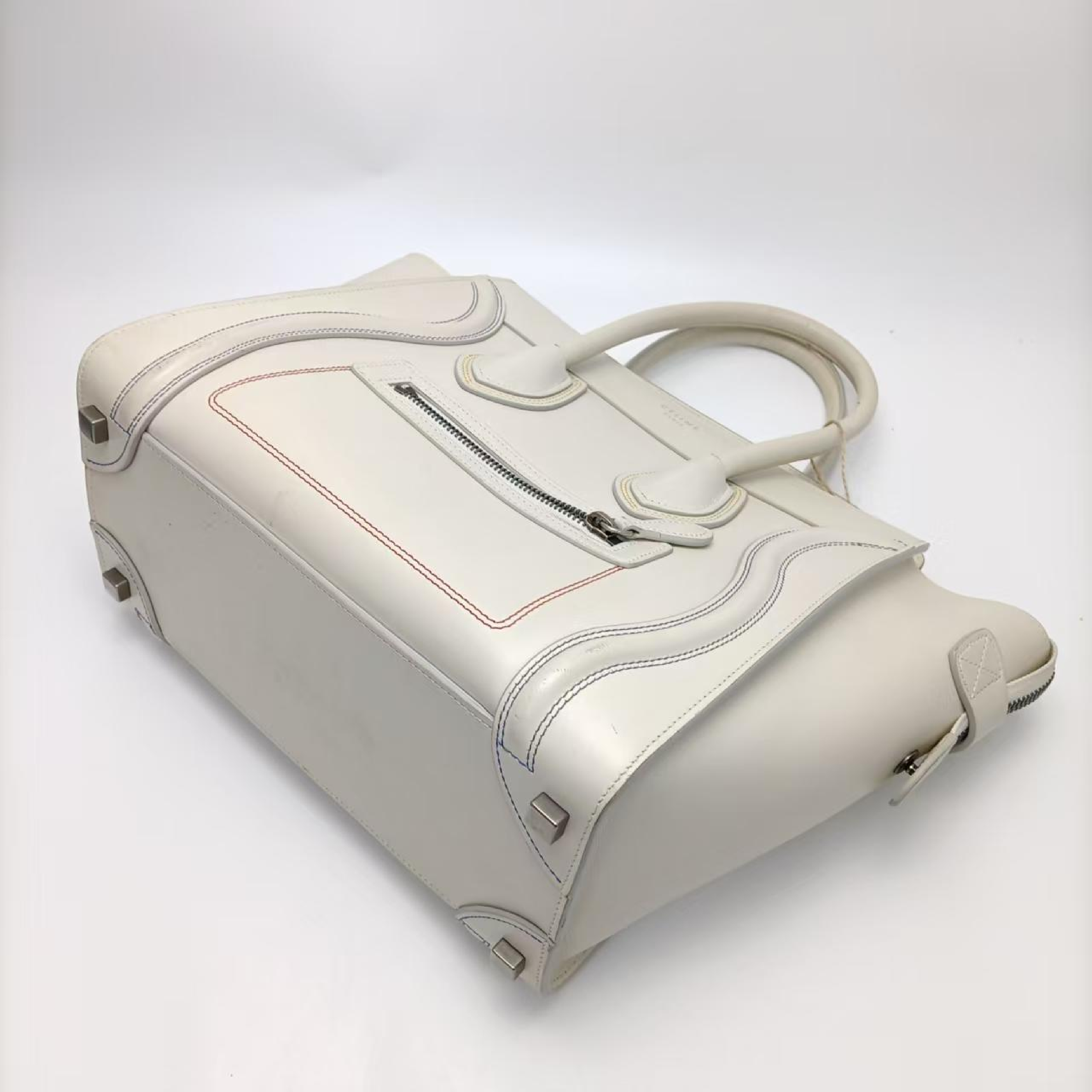 travel cowhide handbag — view 5