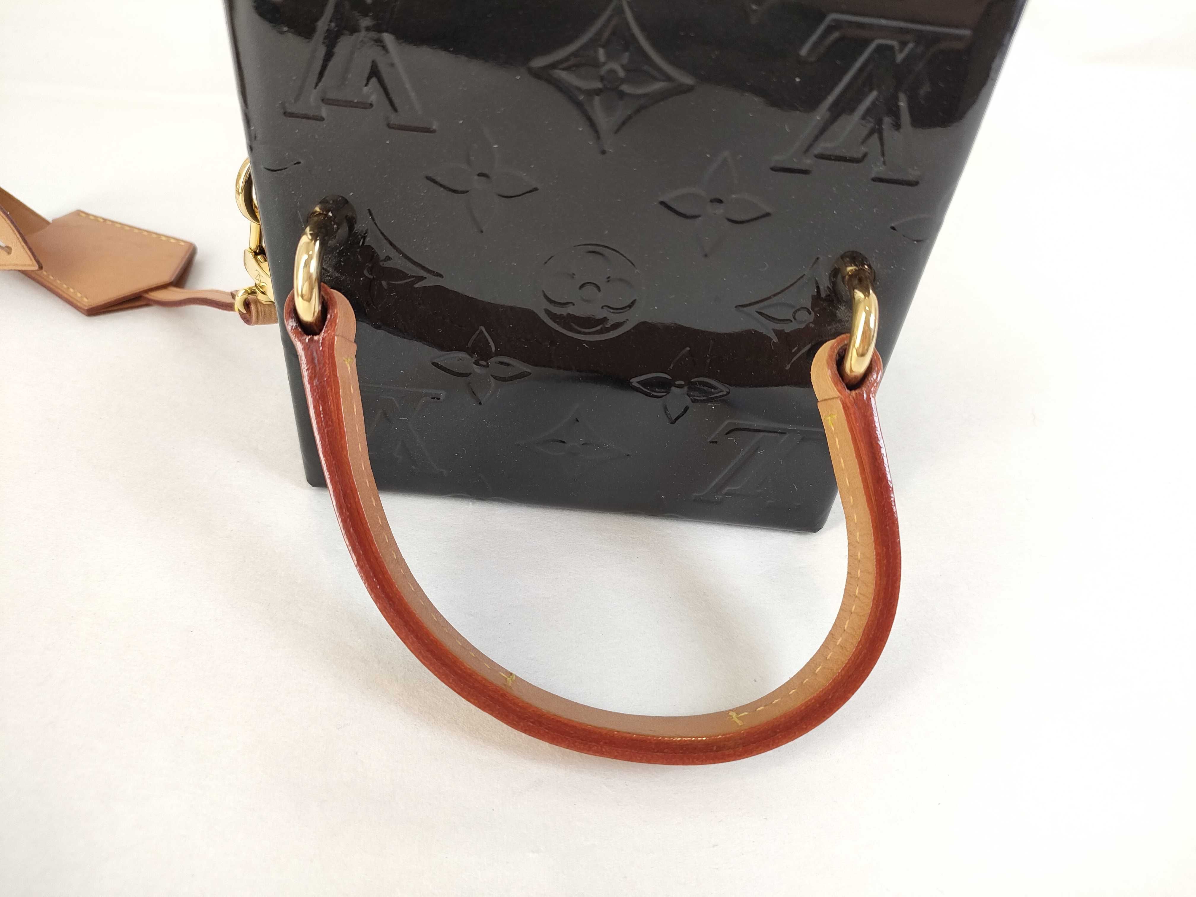 Vernis Louis Vuitton M90375 Monogram Vernis Spring Street PM Handbag Vanity Bag — view 3