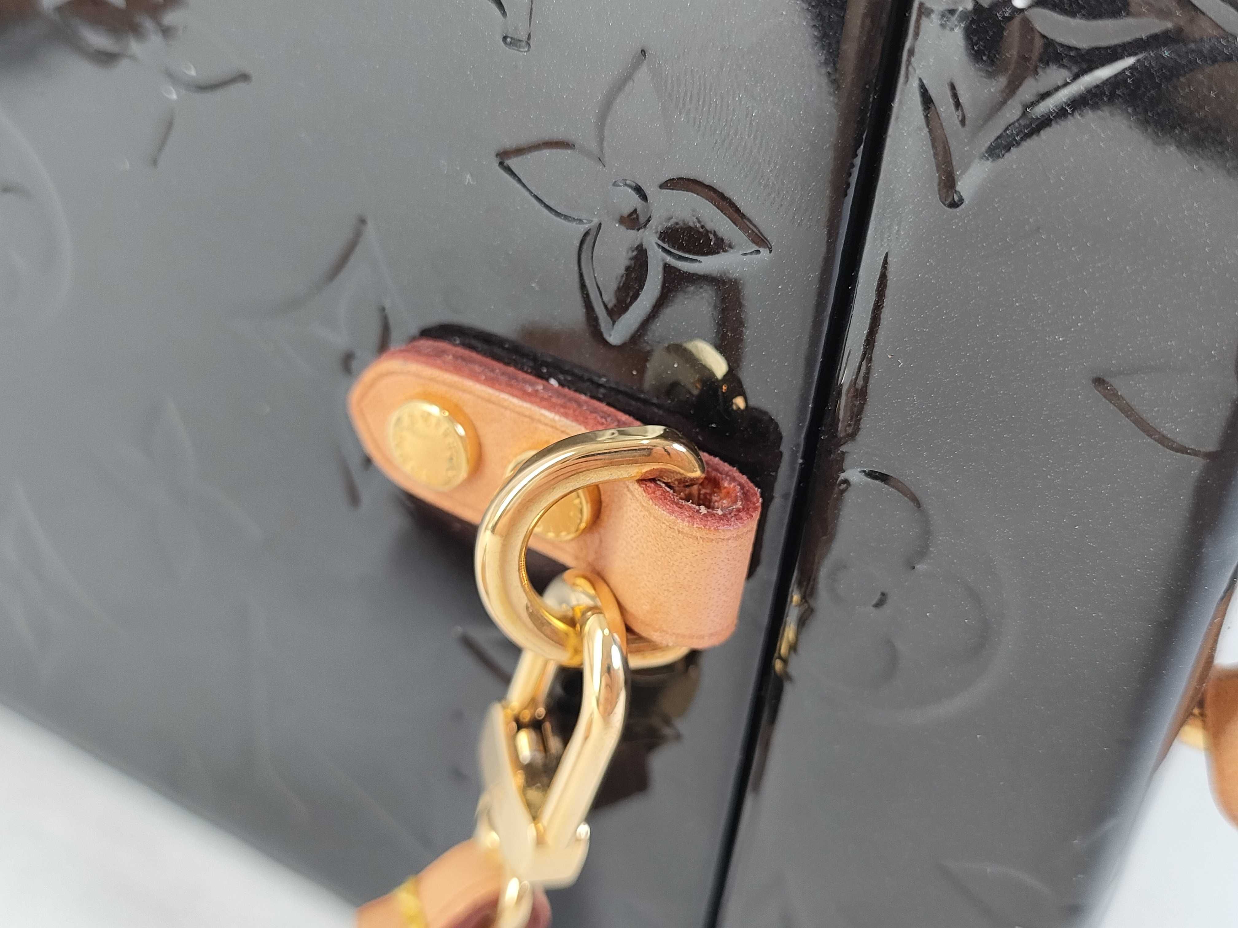 Vernis Louis Vuitton M90375 Monogram Vernis Spring Street PM Handbag Vanity Bag — view 7