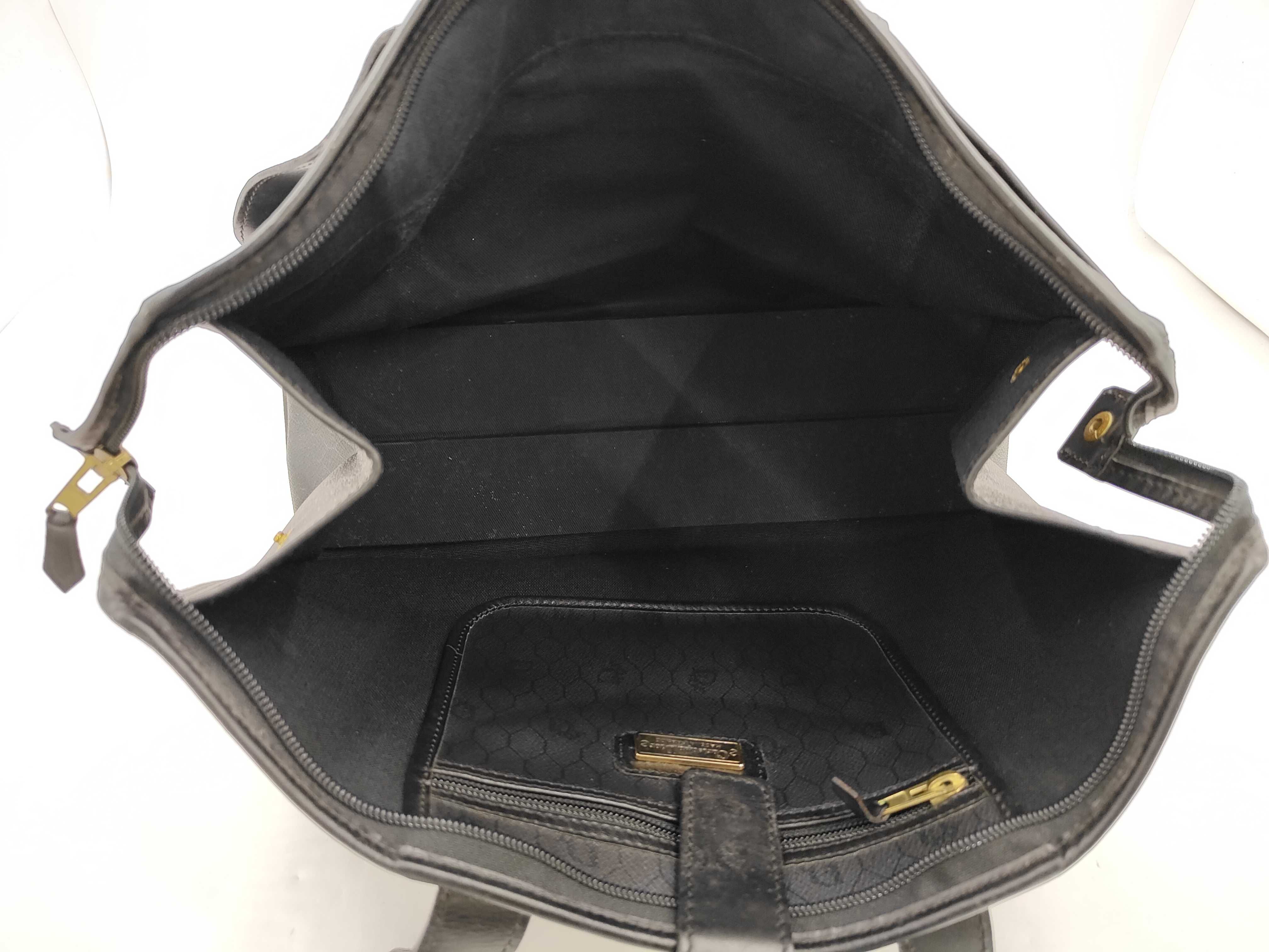 Honeycomb Pattern Business Bag, Black Handbag — view 9