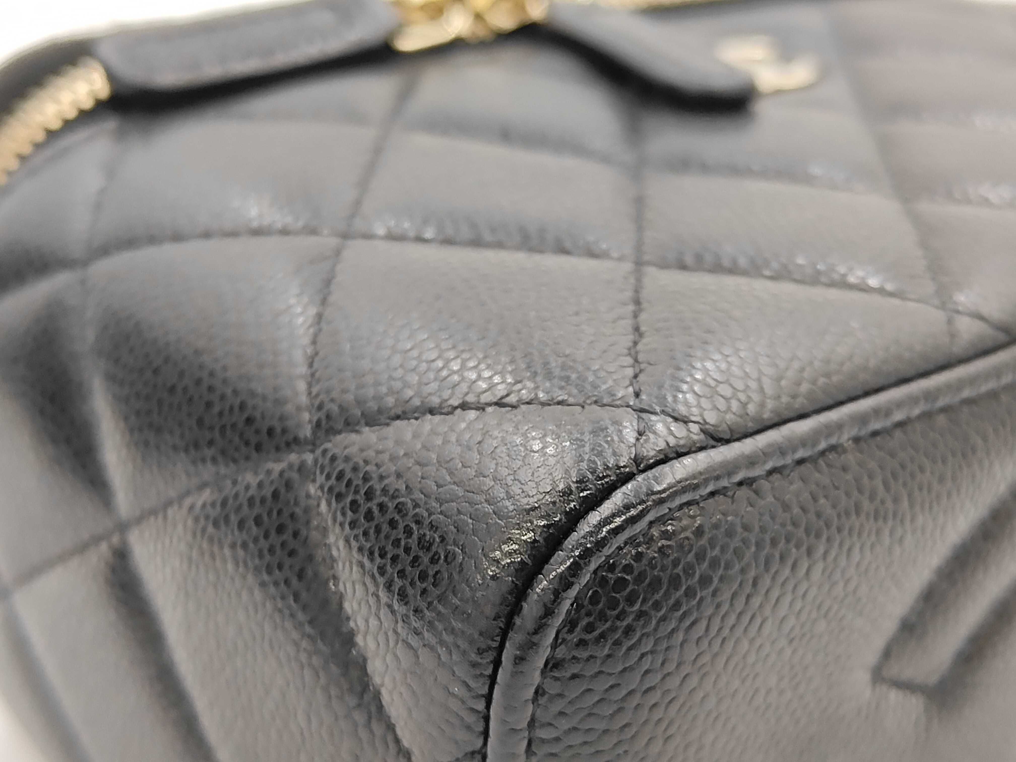 Vanity Bag, Caviar Leather, Black, Gold Hardware, PC5X6113, Shoulder Bag — view 6