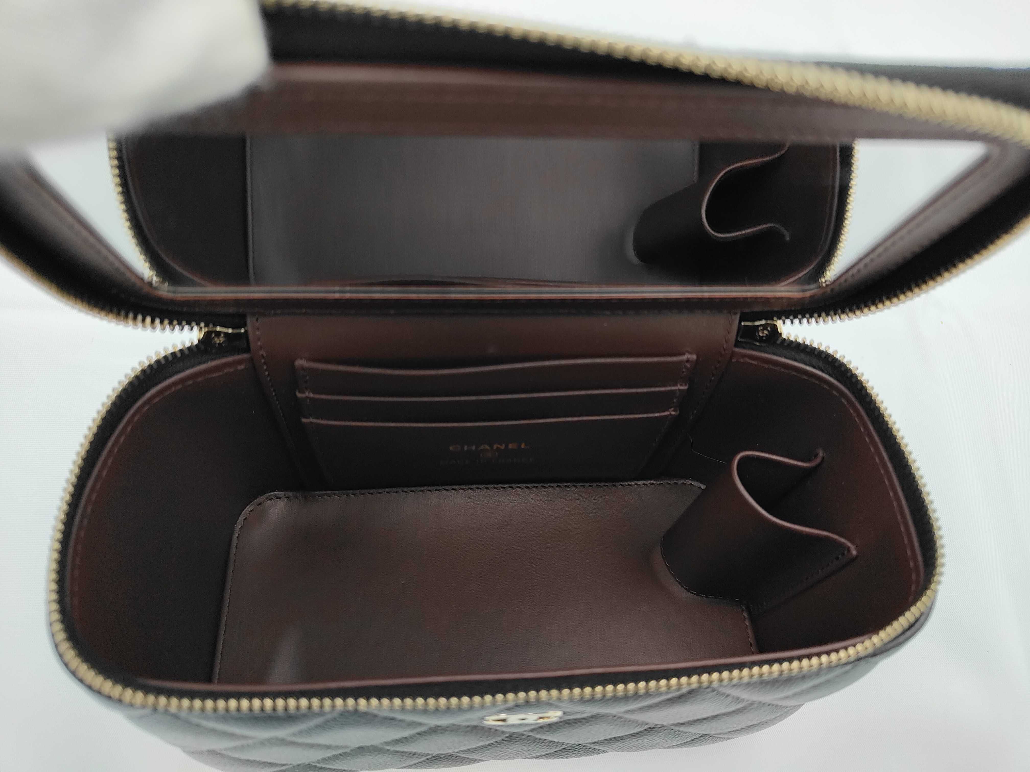 Vanity Bag, Caviar Leather, Black, Gold Hardware, PC5X6113, Shoulder Bag — view 8