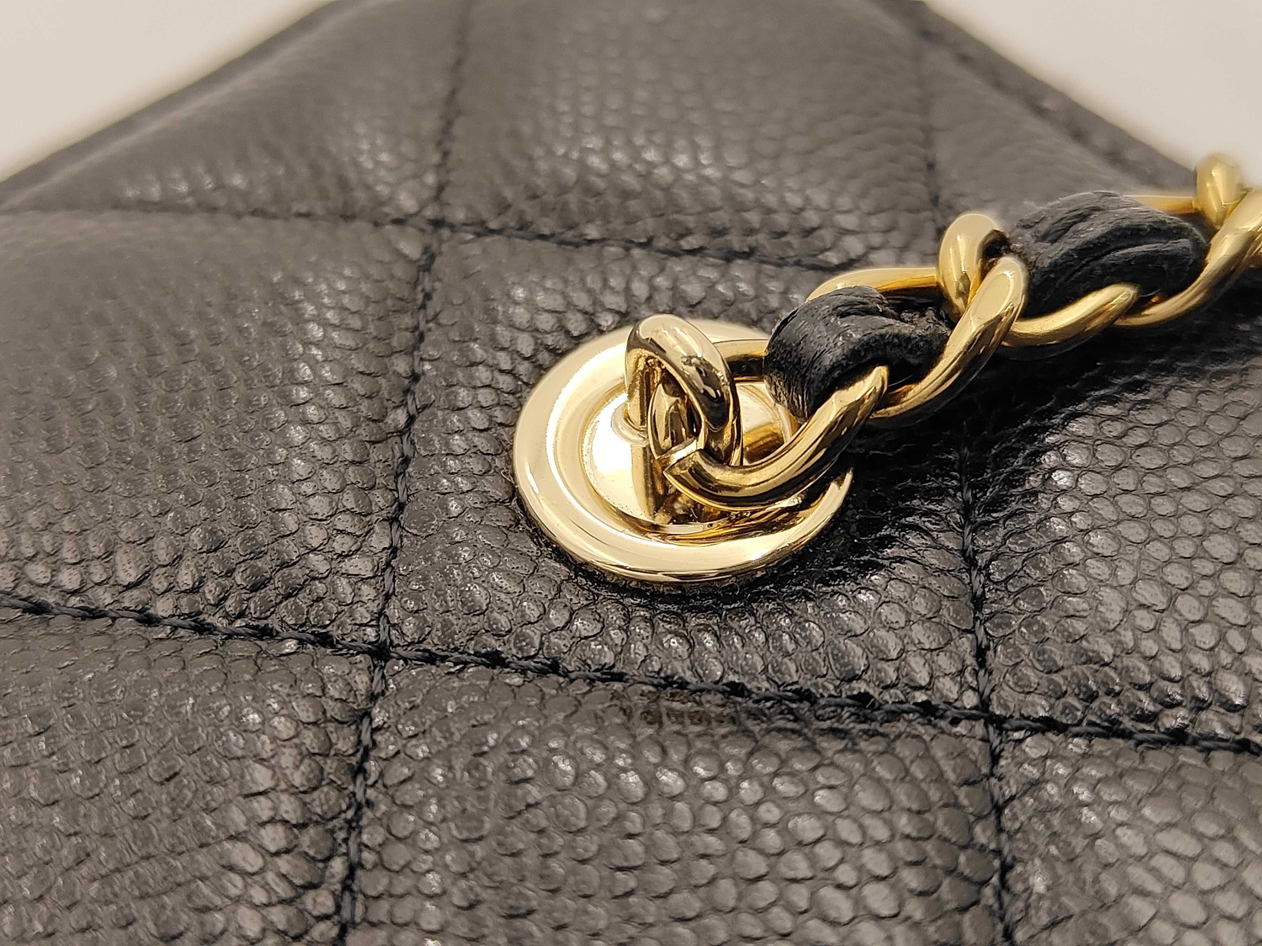 Vanity Bag, Caviar Leather, Black, Gold Hardware, PC5X6113, Shoulder Bag — view 10