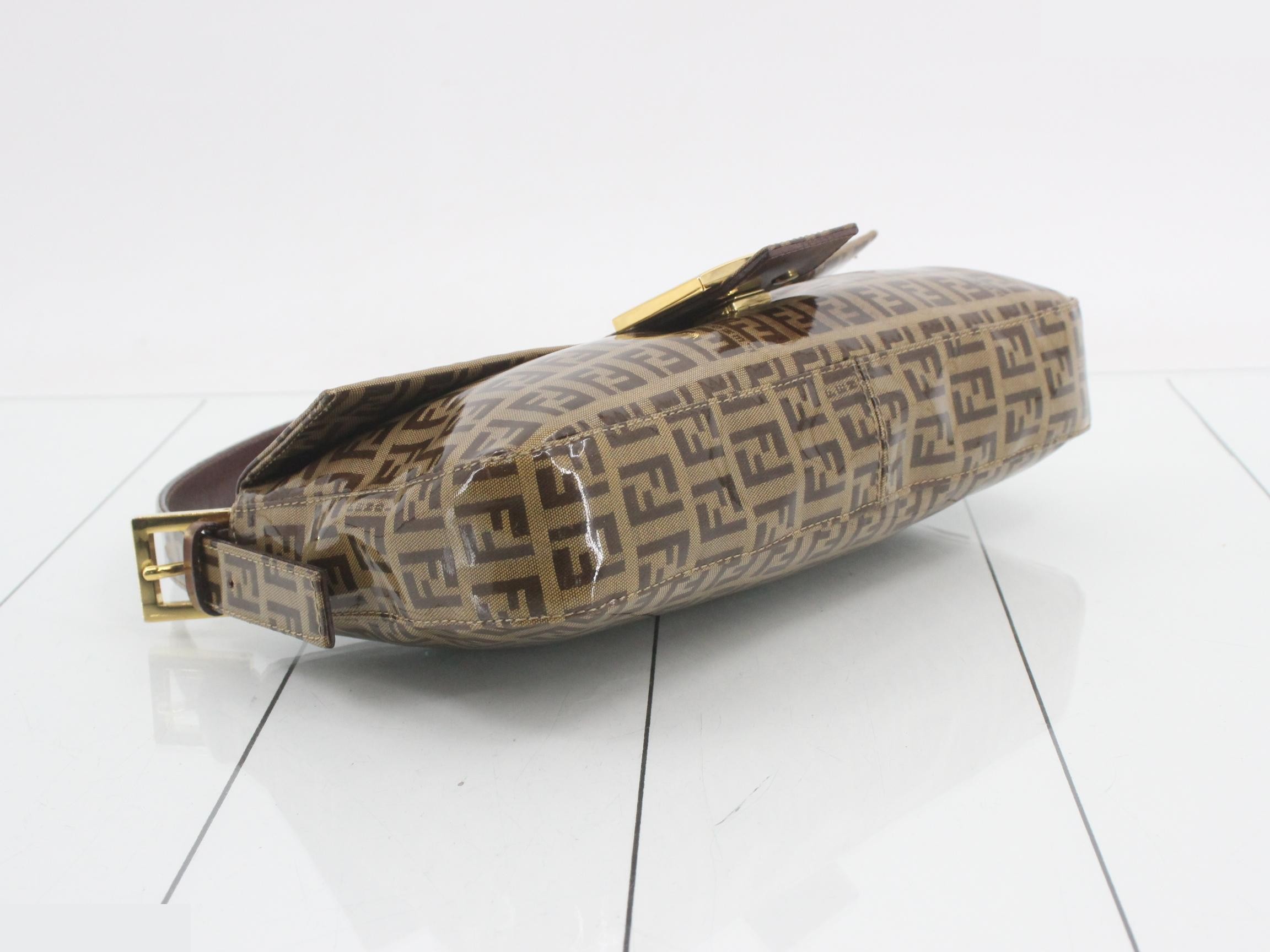Zucchino Mamma Baguette, Glitter Coated Canvas, Gold Hardware, with Dust Bag — view 5