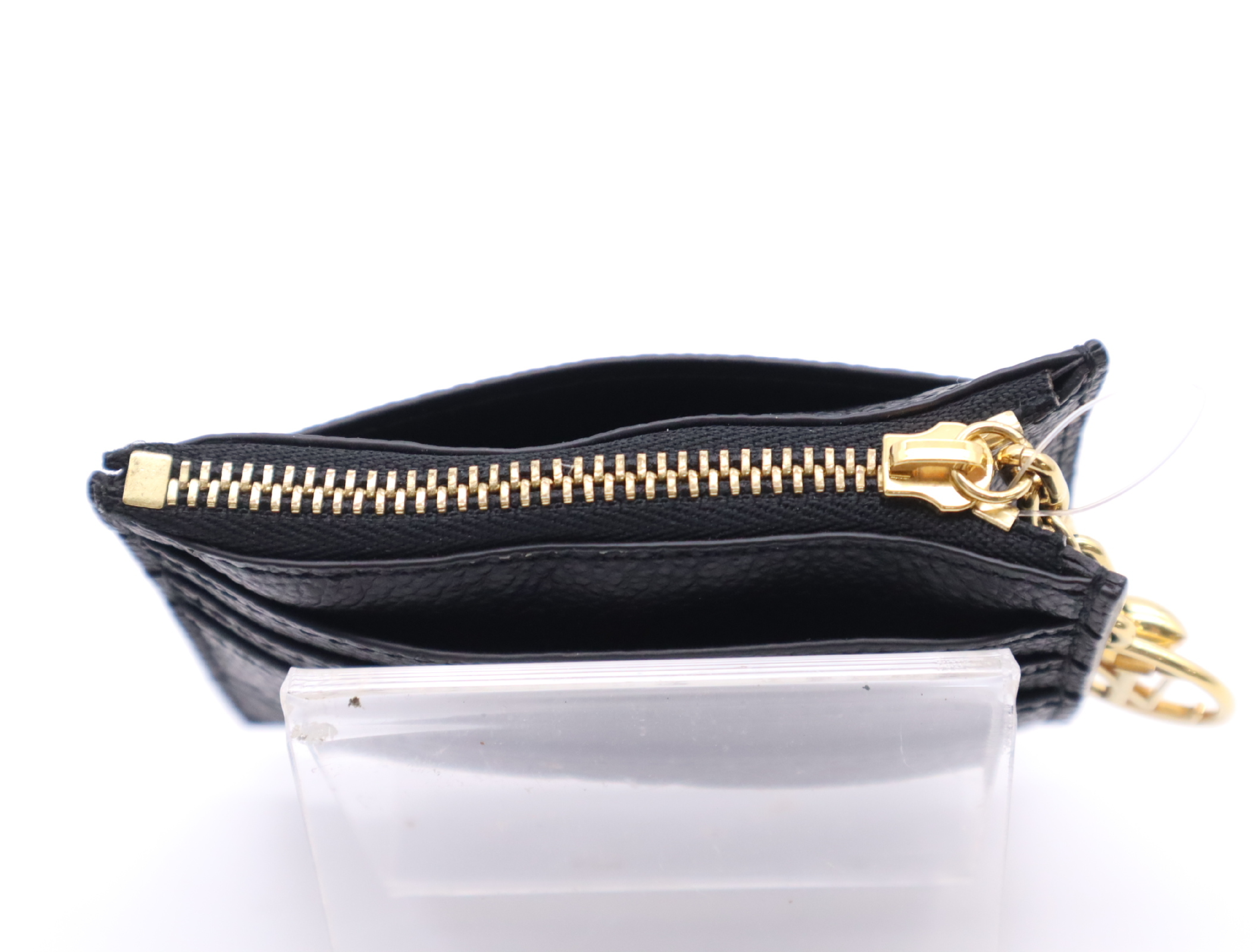 M82639 Empreinte Porte Carte Flora Noir Coin Case with Dust Bag, RFID Tested. — view 4