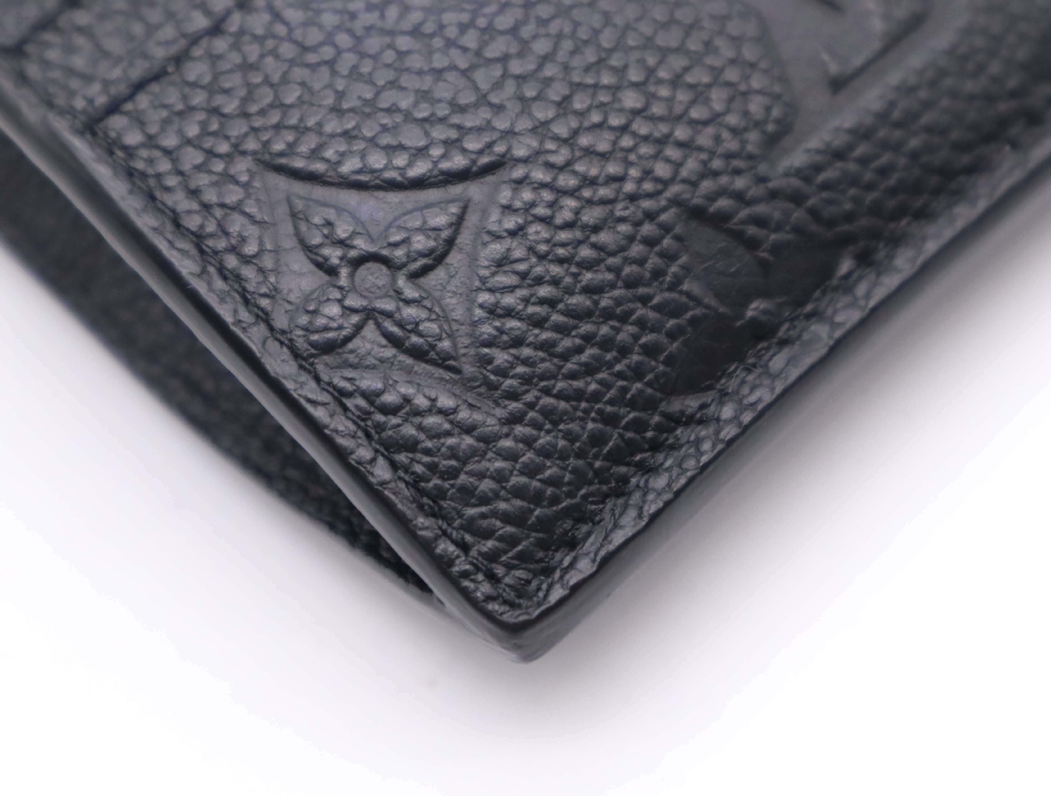 M82639 Empreinte Porte Carte Flora Noir Coin Case with Dust Bag, RFID Tested. — view 6