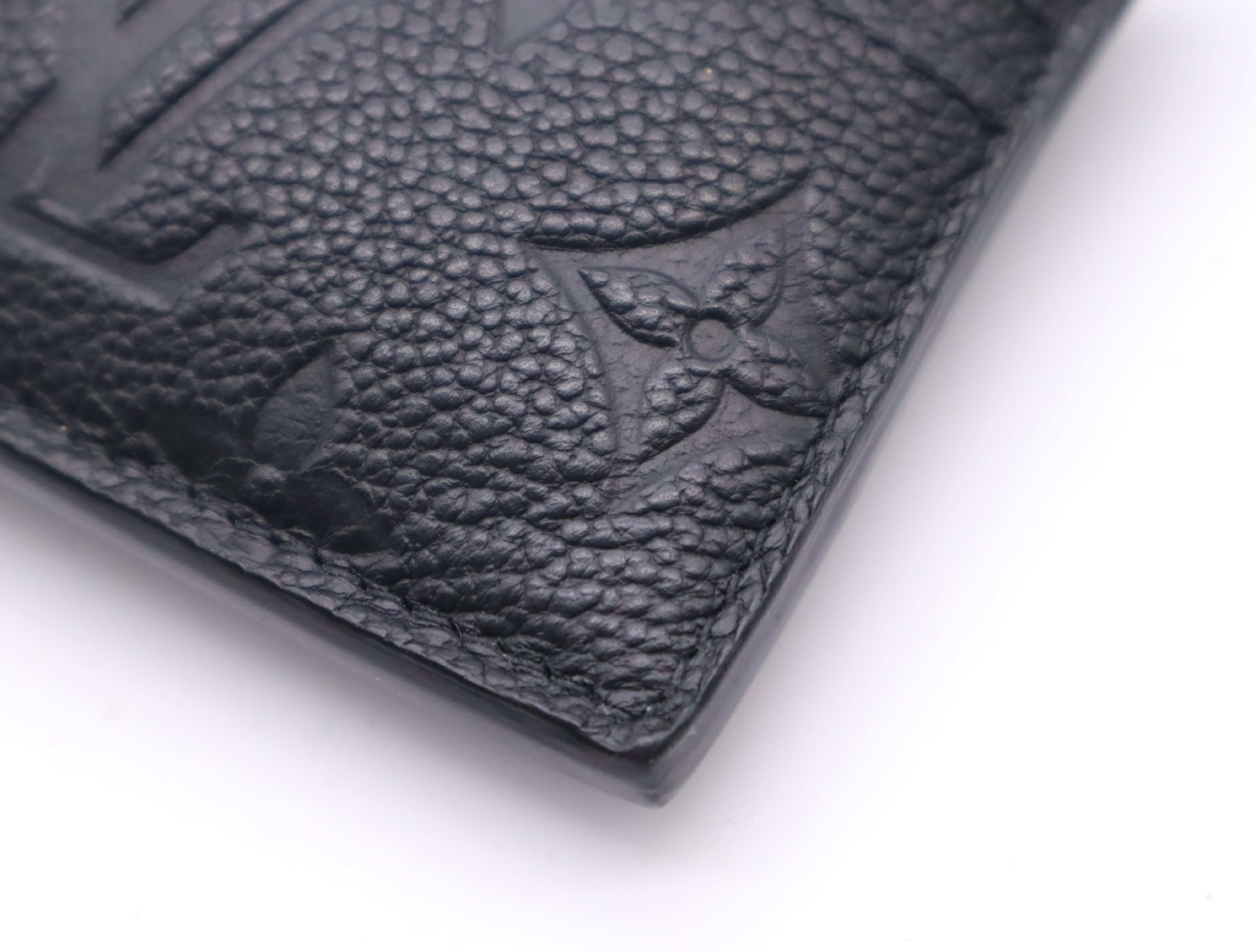 M82639 Empreinte Porte Carte Flora Noir Coin Case with Dust Bag, RFID Tested. — view 7
