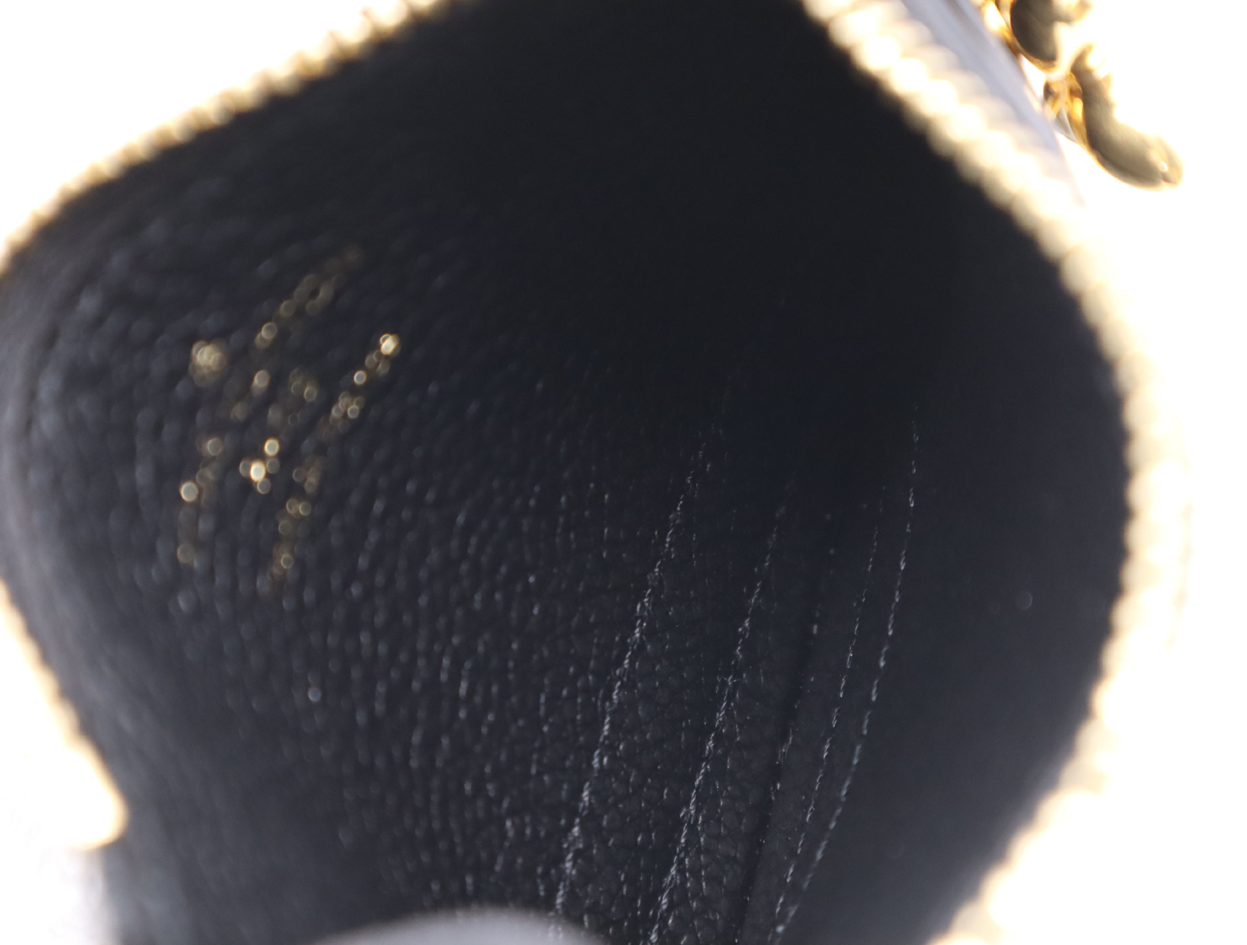 M82639 Empreinte Porte Carte Flora Noir Coin Case with Dust Bag, RFID Tested. — view 10