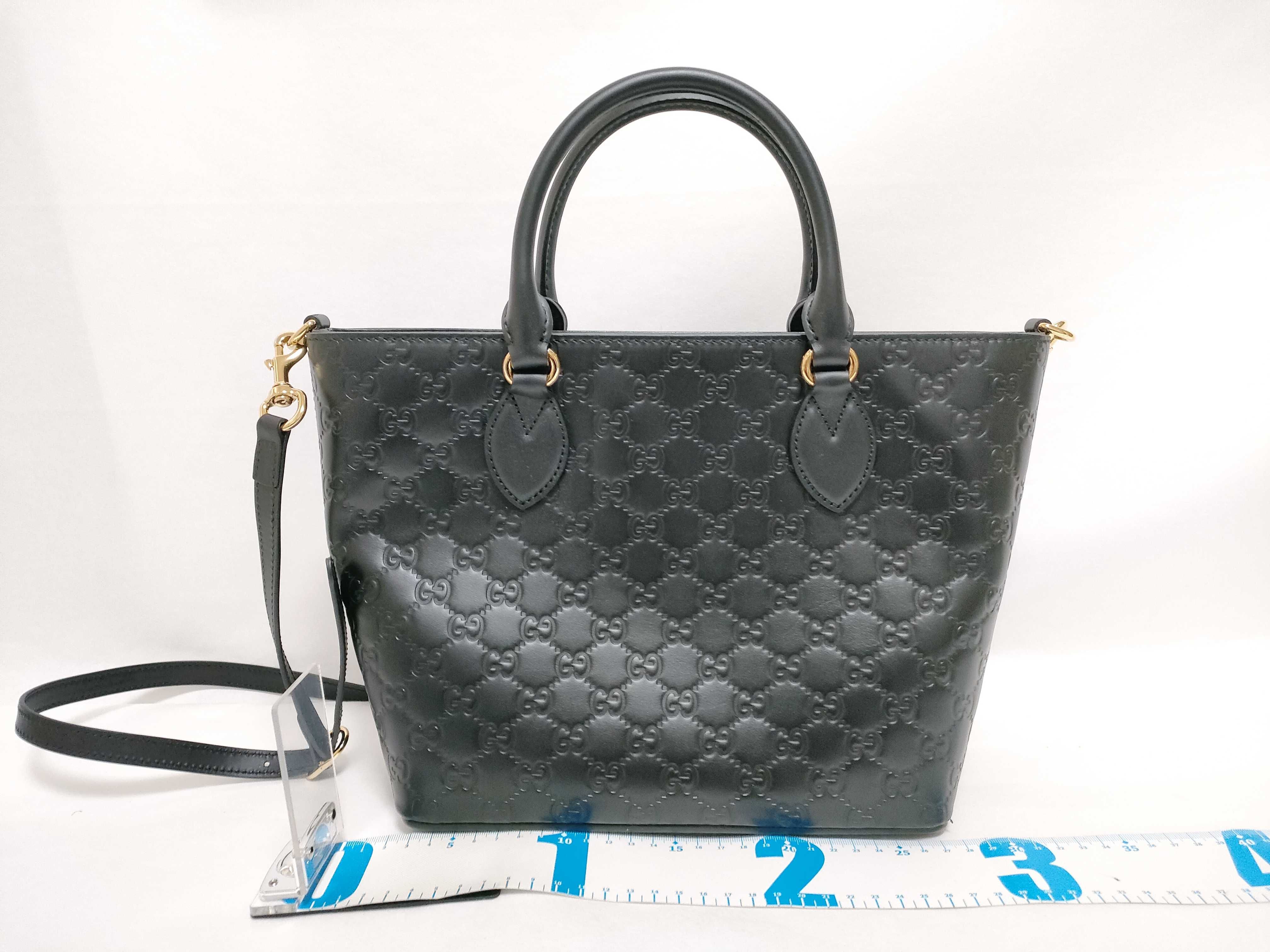 Guccissima Bag Gucci [Excellent Condition] Guccissima 432124 2WAY Handbag Black Handbag — view 2